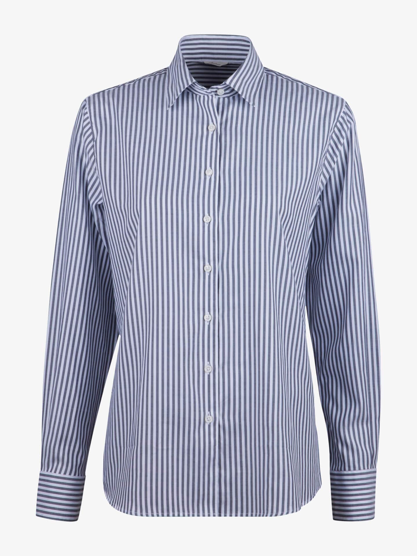 Stenströms Siri Svart Randig Skjorta | Dam | Damskjortor & Blusar | Oversize | Storlek: 44 | Svart | Lång Ärm