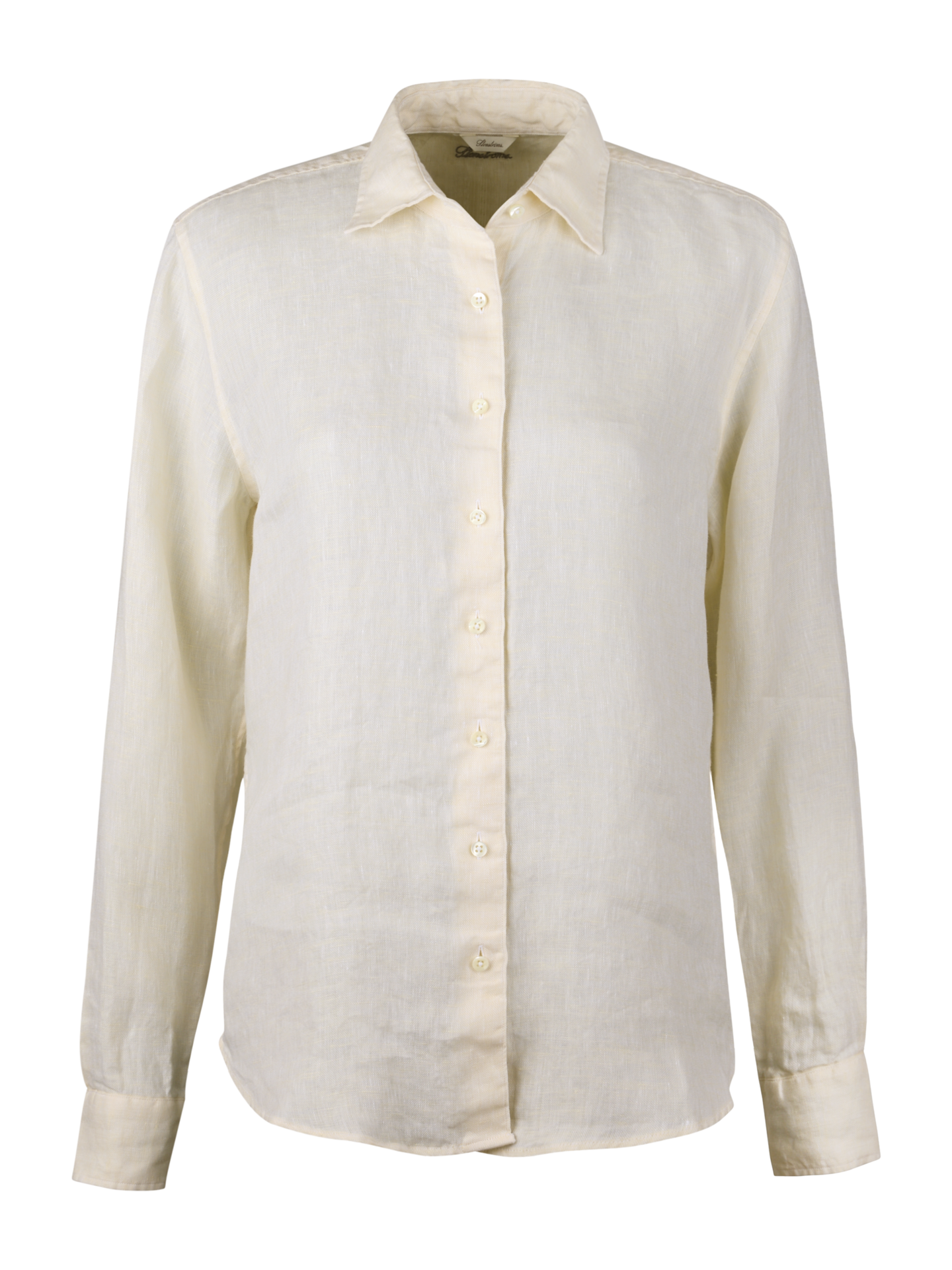 Stenströms Siri Lys gul linskjorte | Dameskjorter & Bluser | Størrelse: 46 |