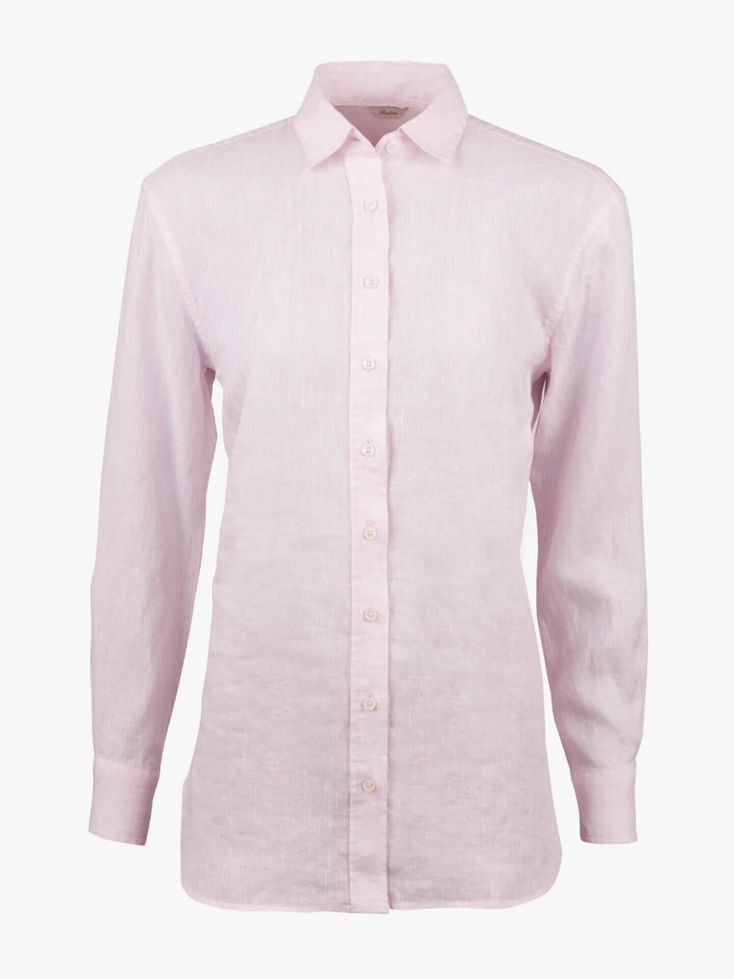 Stenströms Sammi Rosa Linneskjorta | Dam | Damskjortor & Blusar | Oversize | Storlek: 40 | Ljusrosa | Lång Ärm