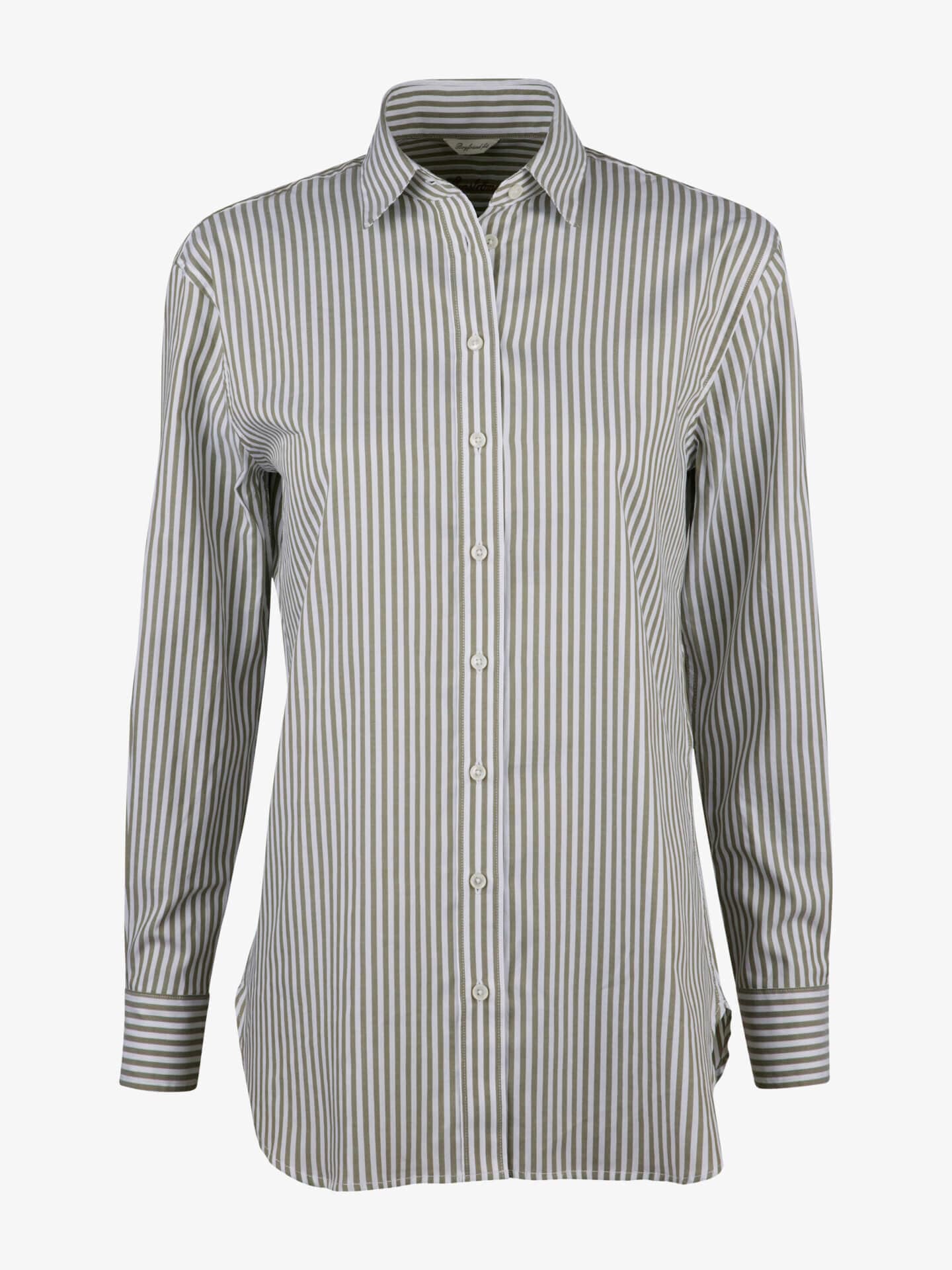 Stenströms Sammi Grön Boyfriend Skjorta | Dam | Damskjortor & Blusar | Oversize | Storlek: 38 | Grön | Lång Ärm