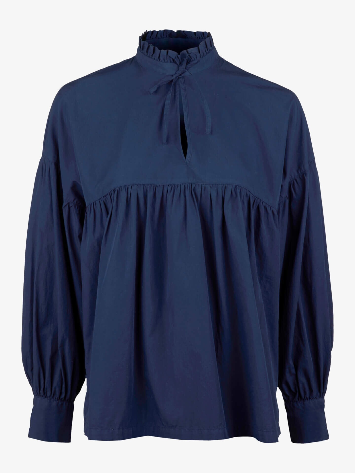 Stenströms Eleonor Marinblå Blus | Dam | Damskjortor & Blusar | Oversize | Storlek: 46 | Marinblå