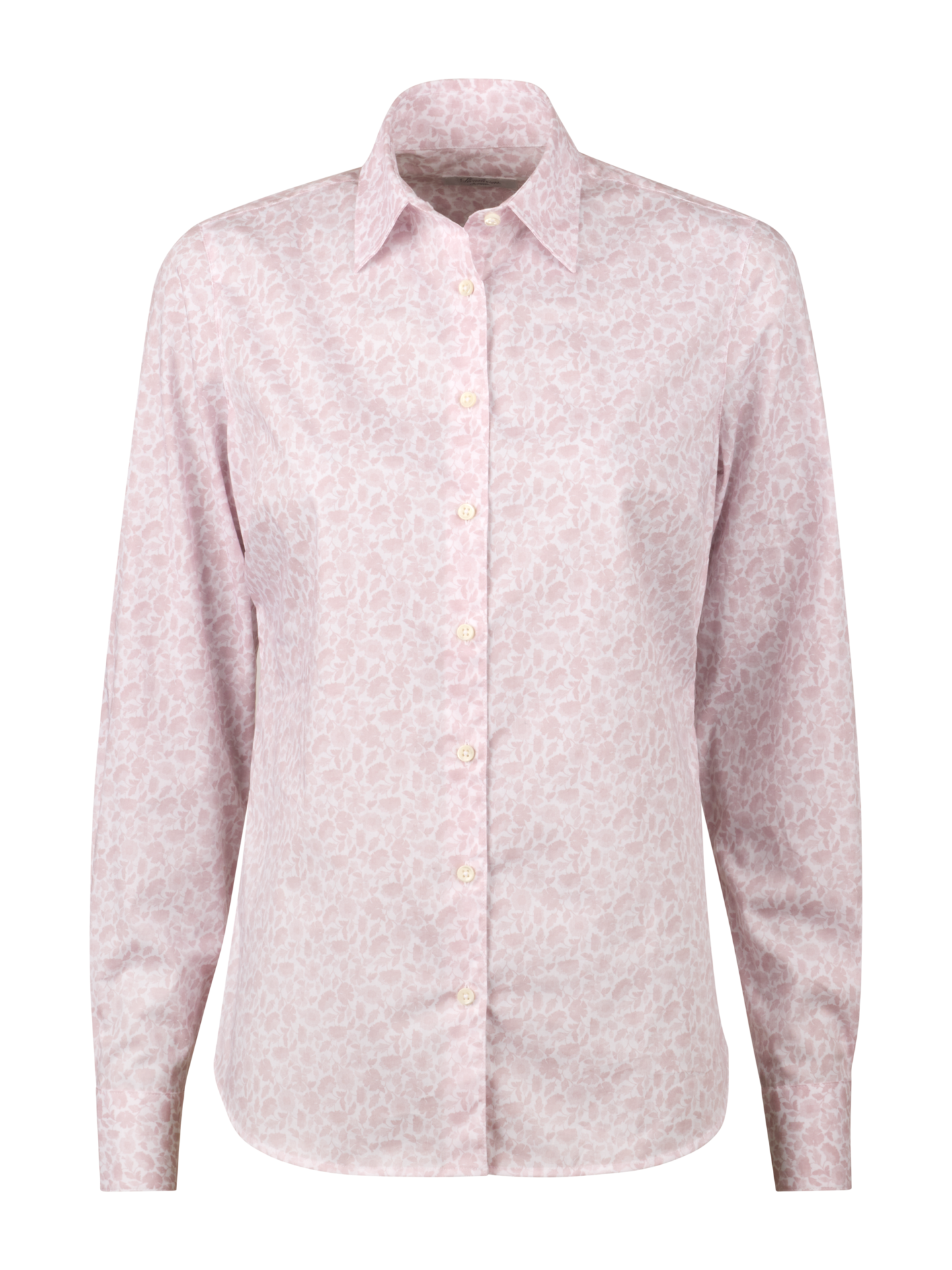 Stenströms Sofie Ljusrosa Blommig Skjorta | Dam | Damskjortor & Blusar | Regular | Storlek: 48 | Ljusrosa | Mönstrad | Lång Ärm