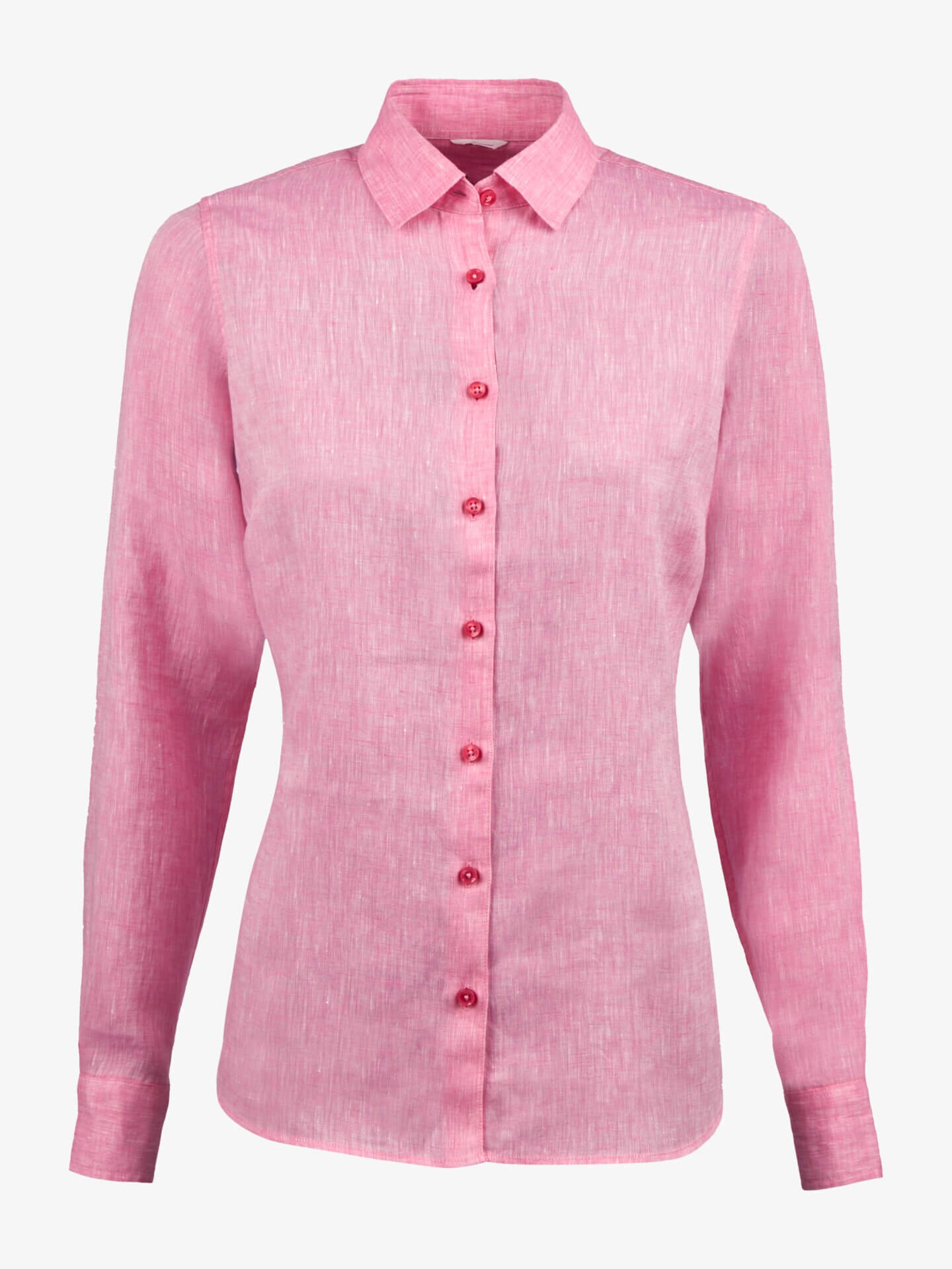 Stenströms Sofie Rosa Linneskjorta | Dam | Damskjortor & Blusar | Feminine | Storlek: 44 | Rosa | Enfärgad | Lång Ärm