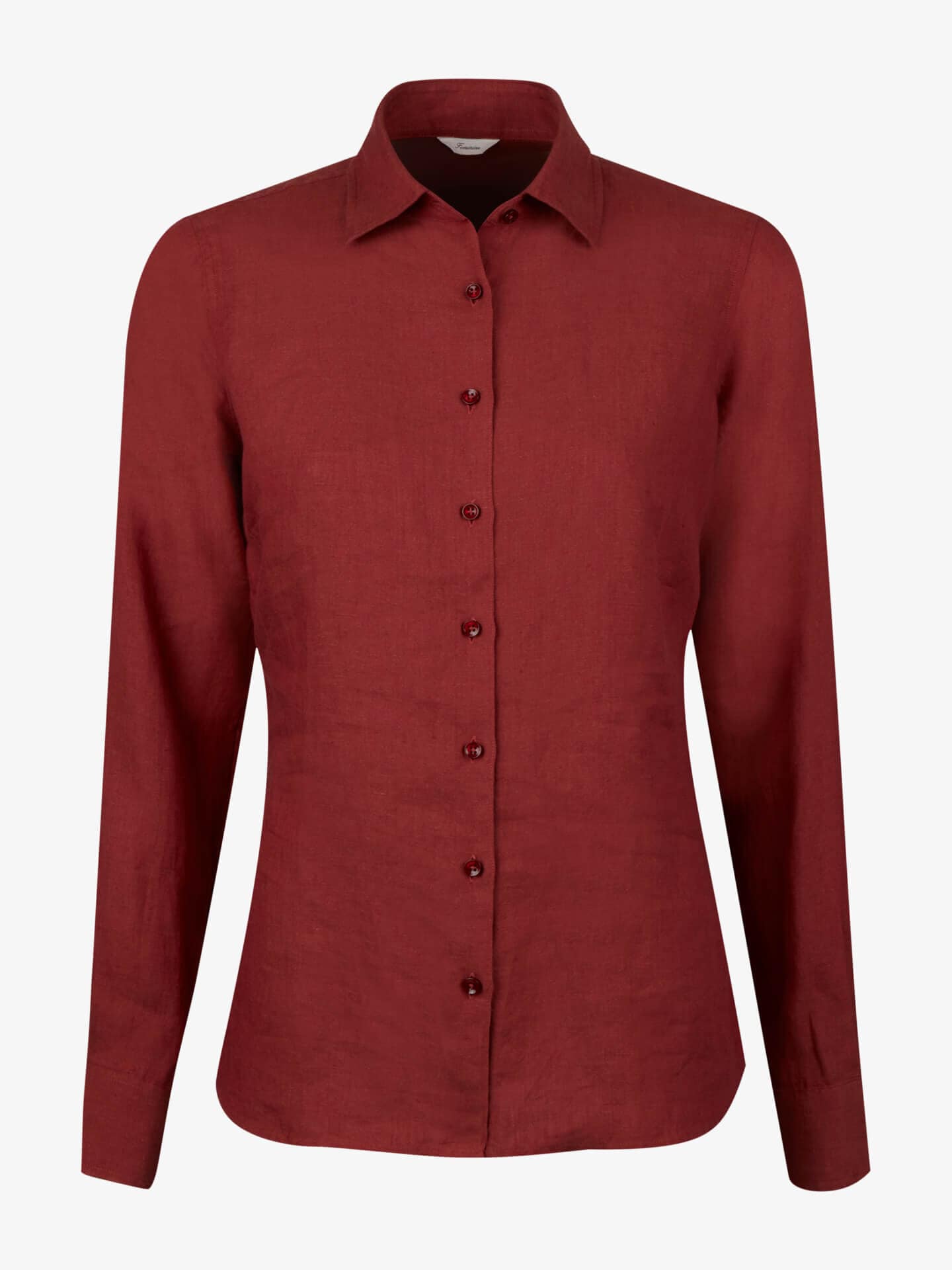 Stenströms Sofie Röd Linneskjorta | Dam | Damskjortor & Blusar | Feminine | Storlek: 38 | Rosa | Enfärgad | Lång Ärm