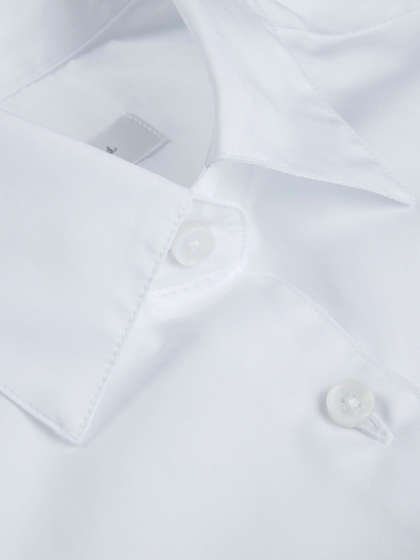 Selena White Overlap Shirt