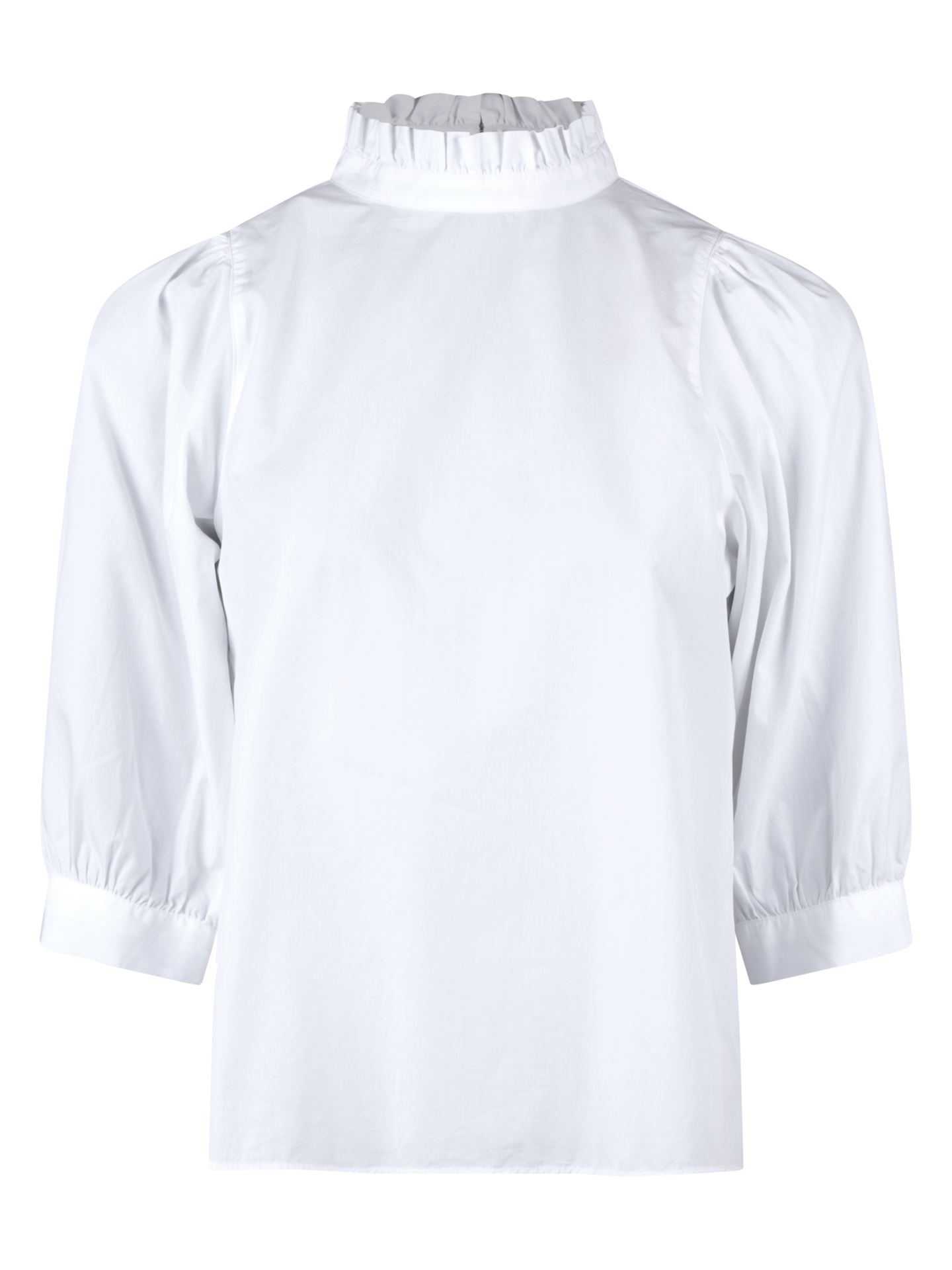 Stenströms Elsa Vit Blus | Dam | Damskjortor & Blusar | Feminine | Storlek: 38 | Vit | Enfärgad | 3/4 Ärm