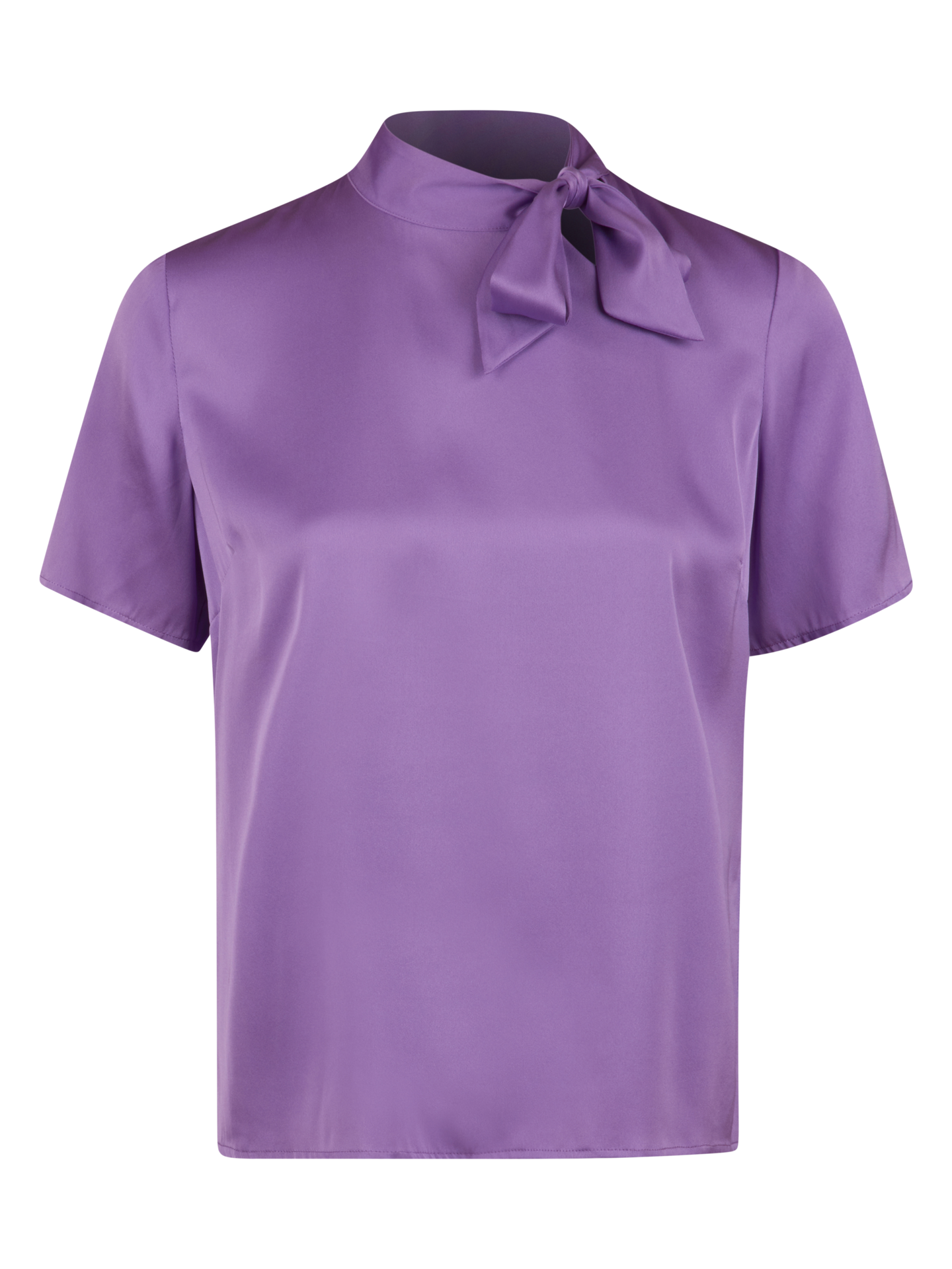 Stenströms Elsie Lila Sidenblus | Dam | Damskjortor & Blusar | Feminine | Storlek: 44 | Lila | Enfärgad | Kort Ärm