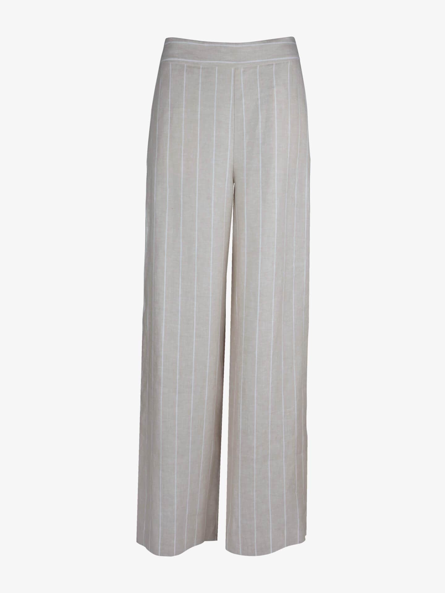 Stenströms Eve Beige Randiga Linnebyxor | Dam | Nederdelar | Storlek: L | Beige