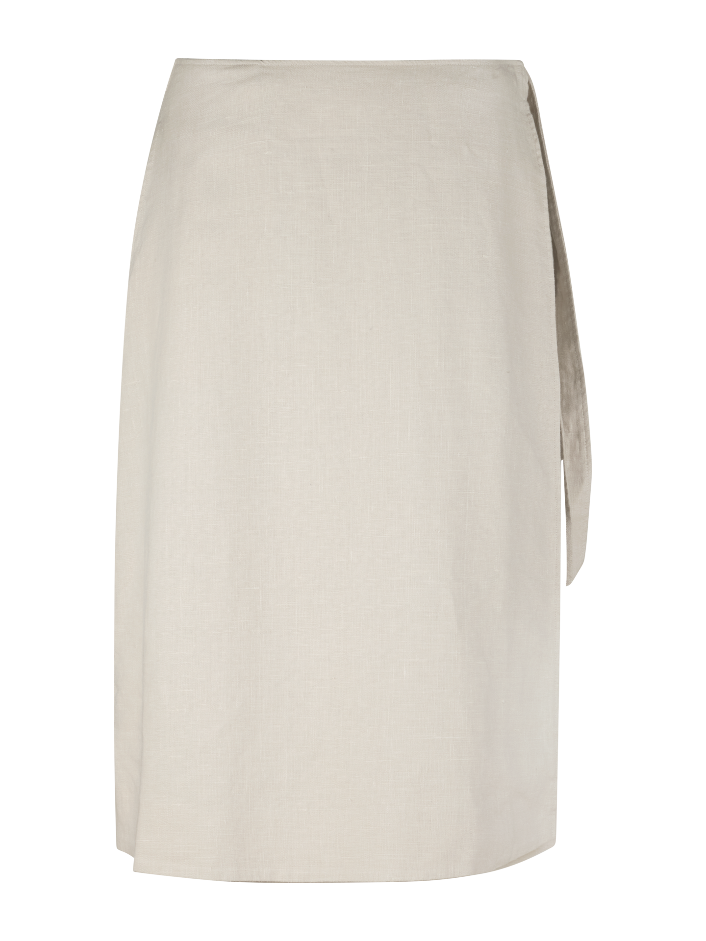 Stenströms Jana Ljusbeige Linnekjol | Dam | Nederdelar | Storlek: XL | Ljusbeige | Enfärgad