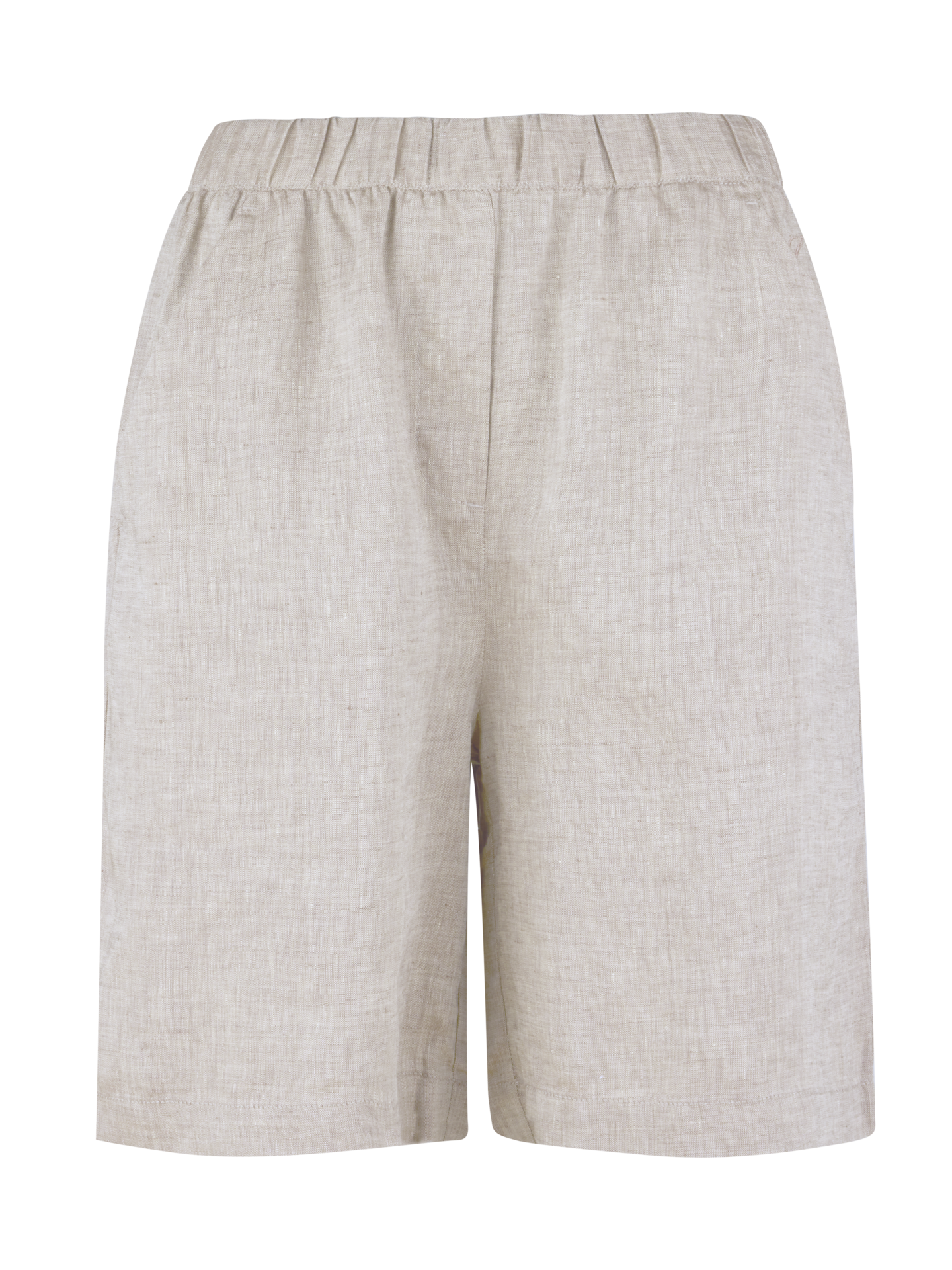Stenströms Joy Beige Linneshorts | Dam | Nederdelar | Storlek: XXL | Beige | Enfärgad