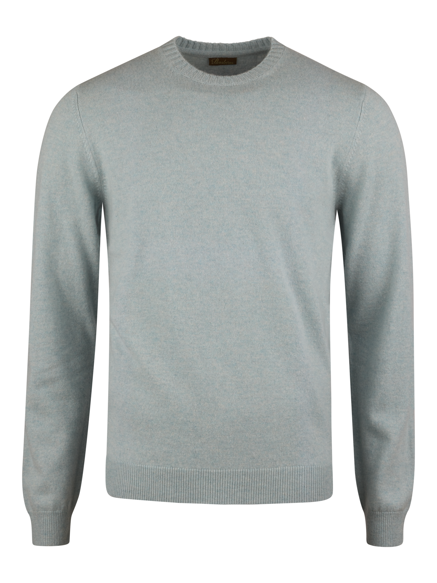 Stenströms Lyse blå Kasjmirgenser med rund hals | Herre | Strikk & Gensere | Størrelse: XL | Lyse blå | Solid | Lange Ermer