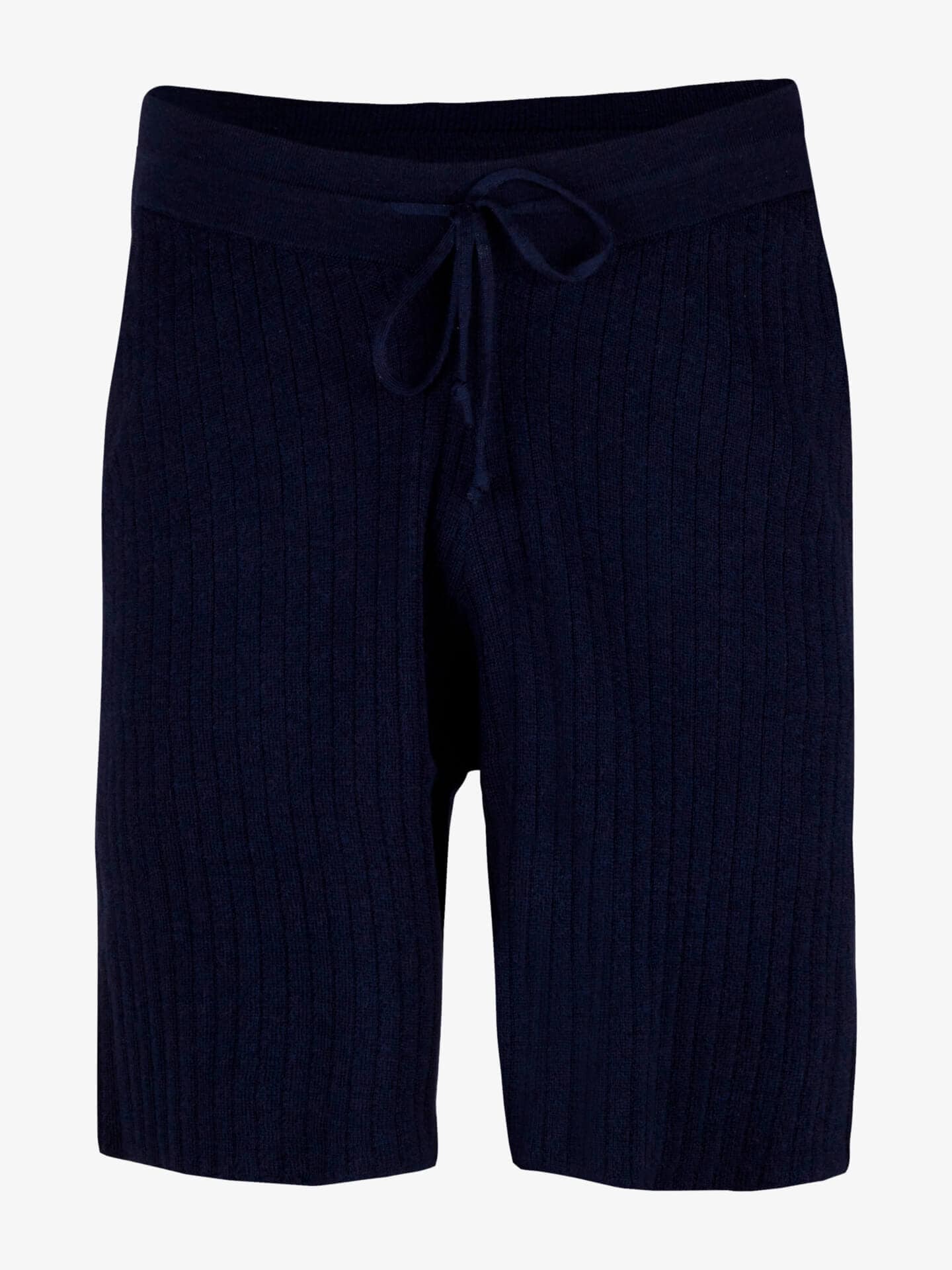 Stenströms Marinblå Stickade Merinoull Shorts | Herr | Storlek: M | Marinblå