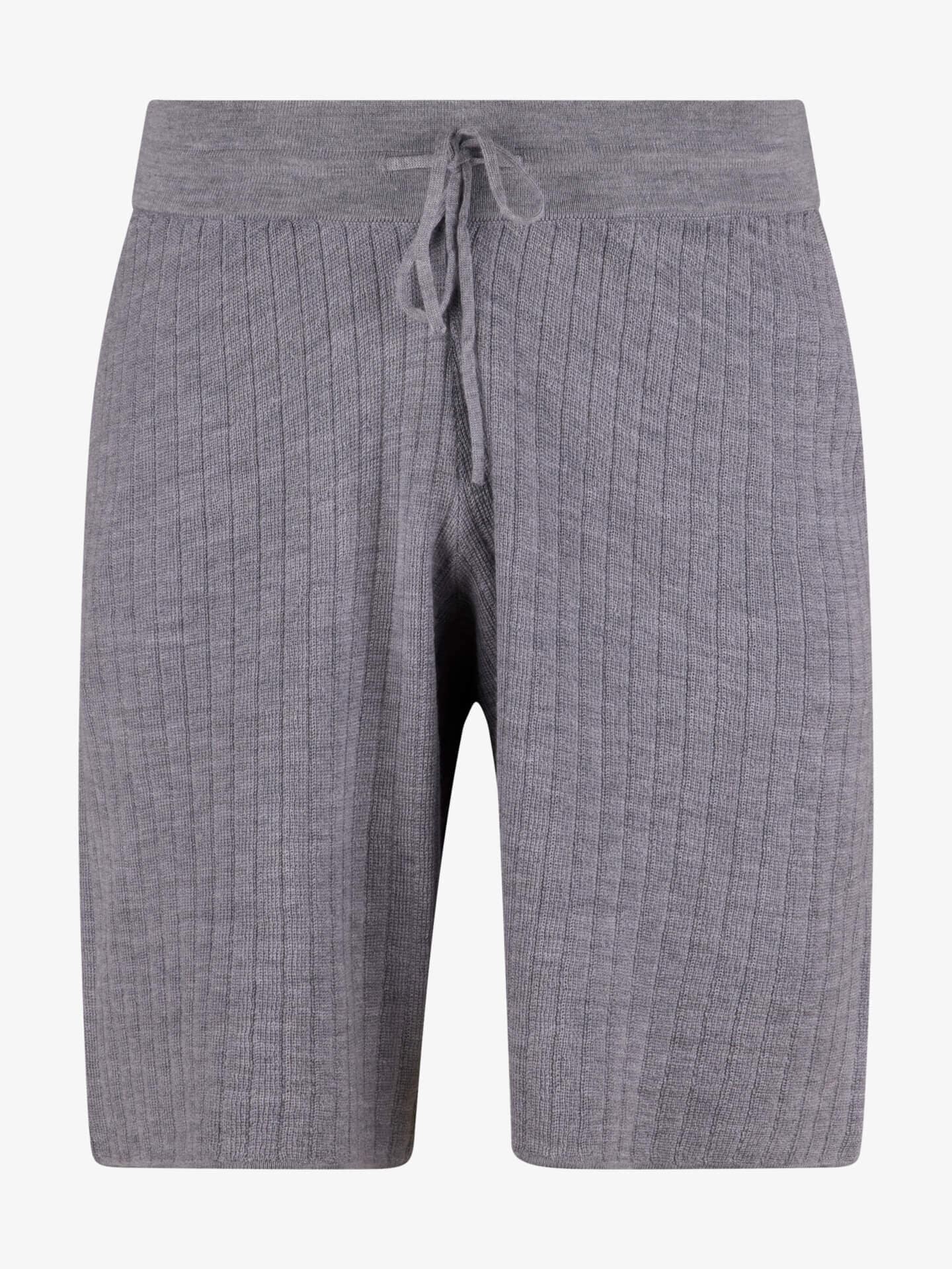 Stenströms Grå Stickade Merinoull Shorts | Herr | Storlek: XXL | Grå