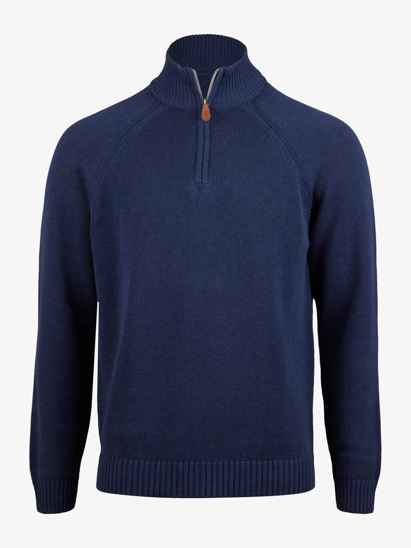 Stenströms Marinblå Struktur Half Zip | Herr | Herrtröjor & Stickat | Storlek: M | Mörkblå
