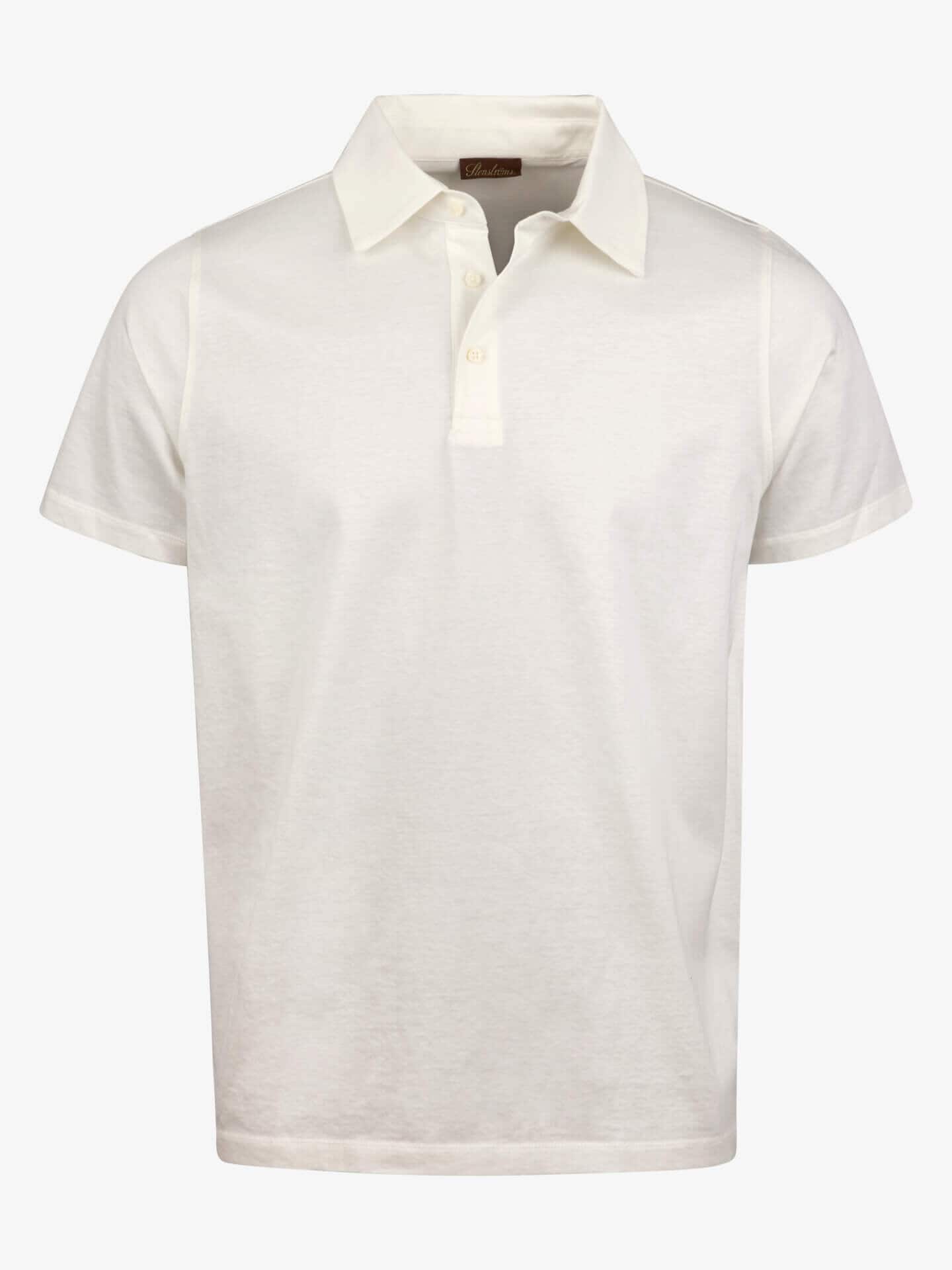 Stenströms Offwhite Merceriserad Pikétröja | Herr | Pikéer & T-shirts | Storlek: XL | Offwhite | Enfärgad | Kort Ärm