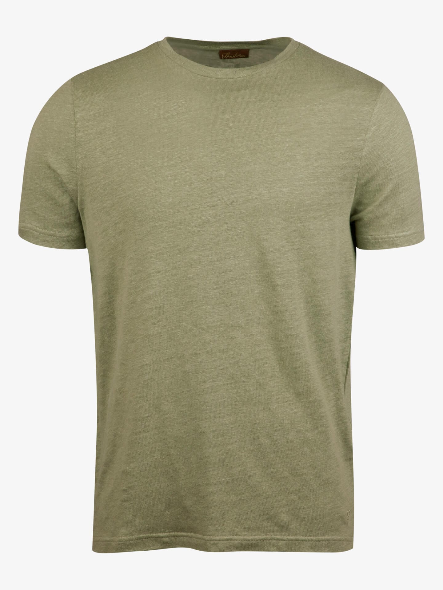 Stenströms Ljusgrön Linne T-Shirt | Herr | Pikéer & T-shirts | Storlek: L | Ljusgrön | Enfärgad | Kort Ärm