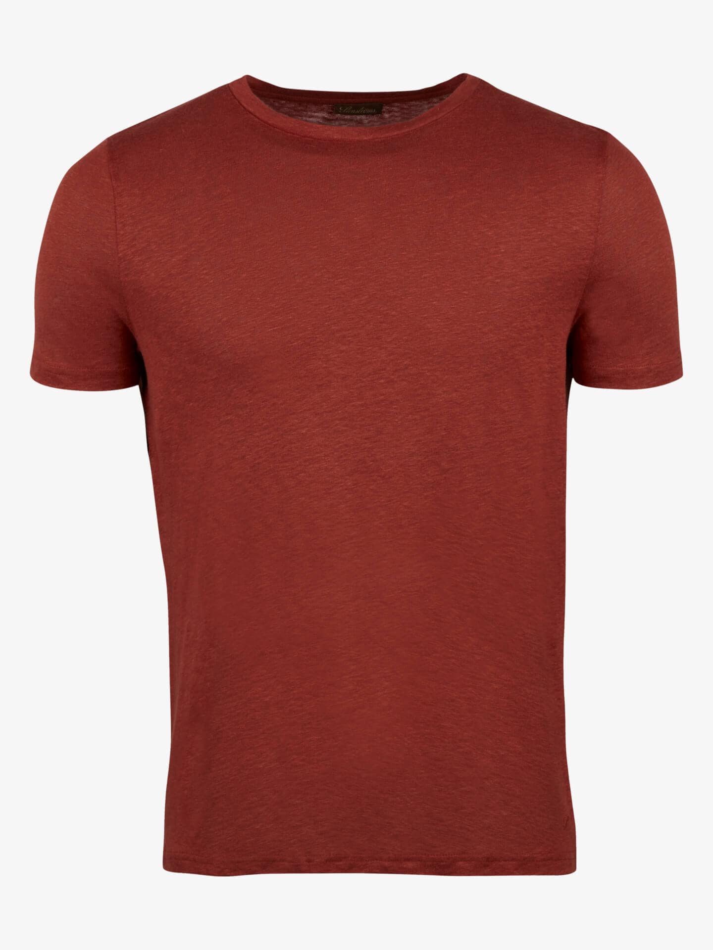Stenströms Mörk orange Linne T-Shirt | Herr | Pikéer & T-shirts | Storlek: XXL | Mörk orange | Enfärgad | Kort Ärm