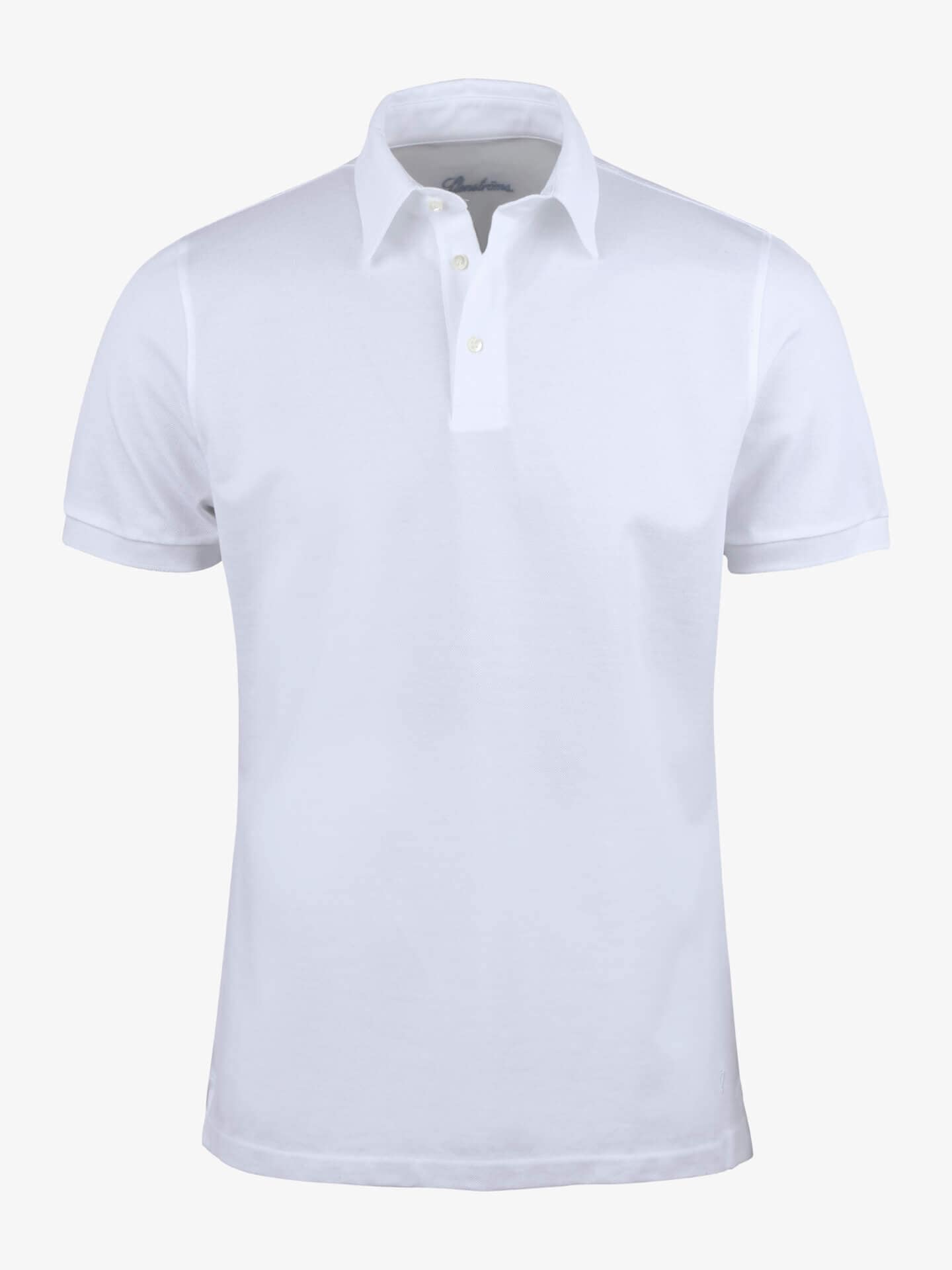 Stenströms White Cotton Polo Shirt | Herre | Poloskjorter & T-skjorter | Størrelse: XL | Hvit | Kort Erm