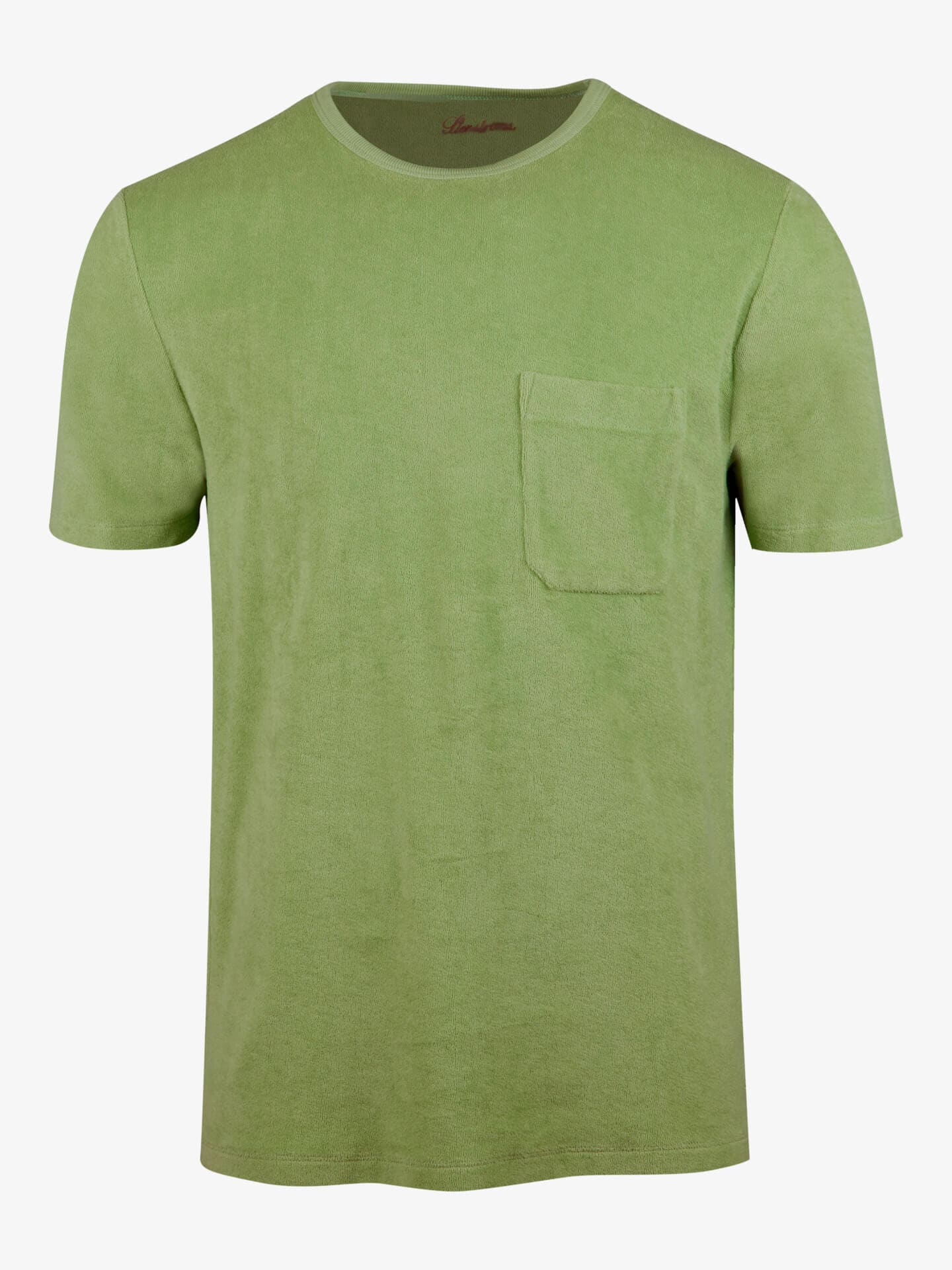 Stenströms Grön Frotté T-shirt | Herr | Pikéer & T-shirts | Storlek: XL | Grön | Kort Ärm