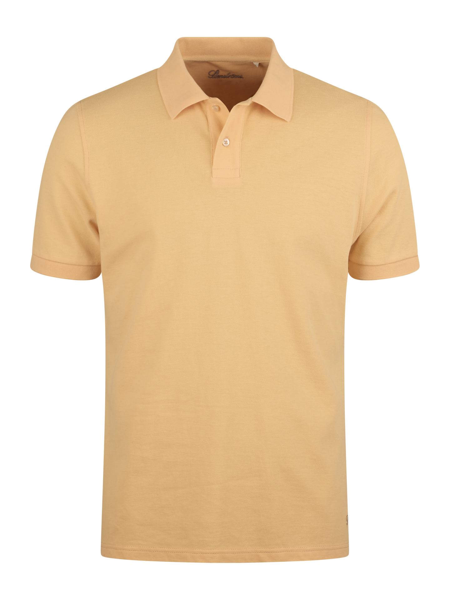 Stenströms Ljus orange Pikétröja | Herr | Pikéer & T-shirts | Storlek: XXL | Ljus orange | Enfärgad | Kort Ärm