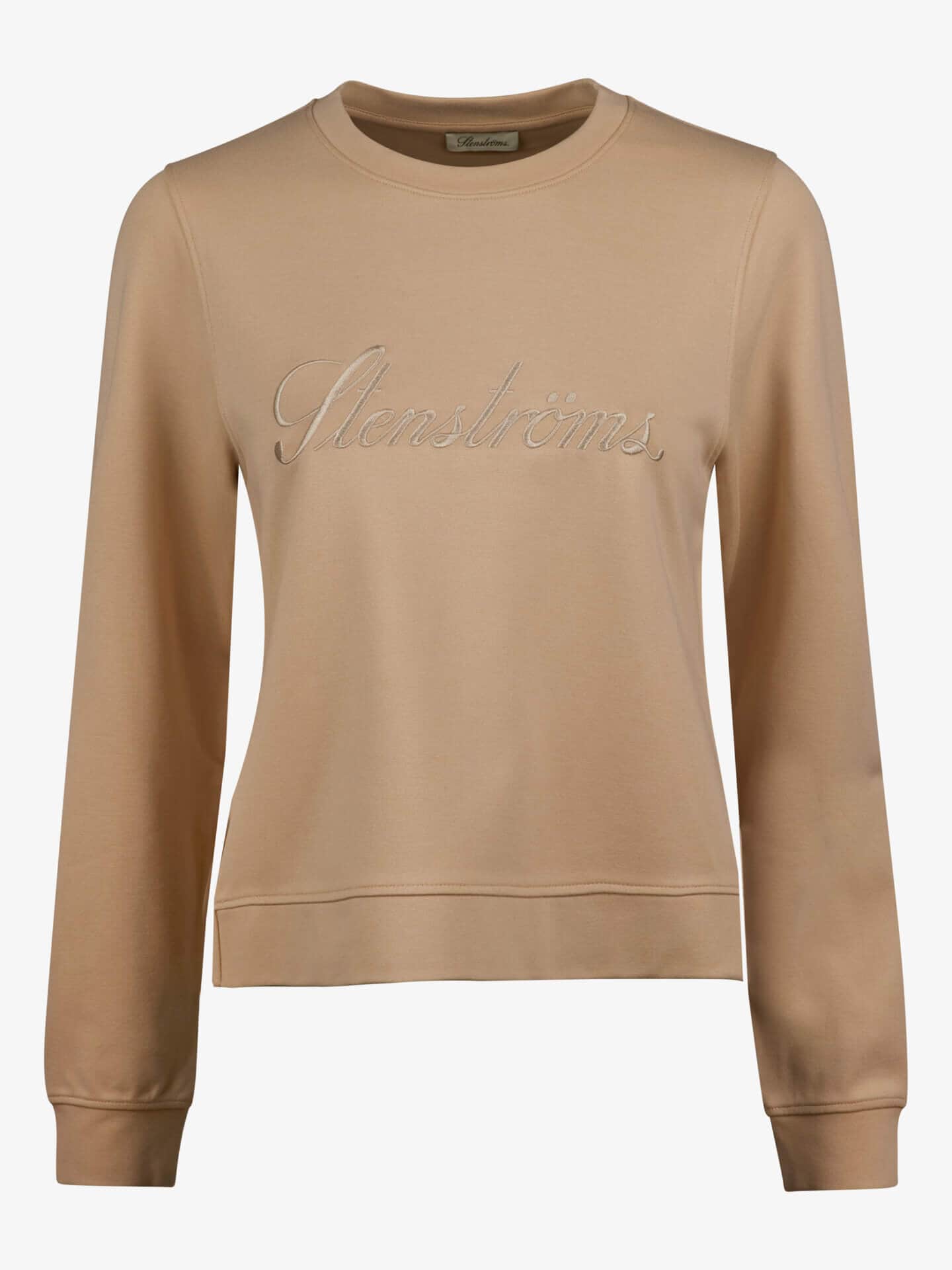 Stenströms Holiday Beige Collegetröja | Dam | Damtröjor & Stickat | Storlek: XXL | Beige | Enfärgad | Lång Ärm