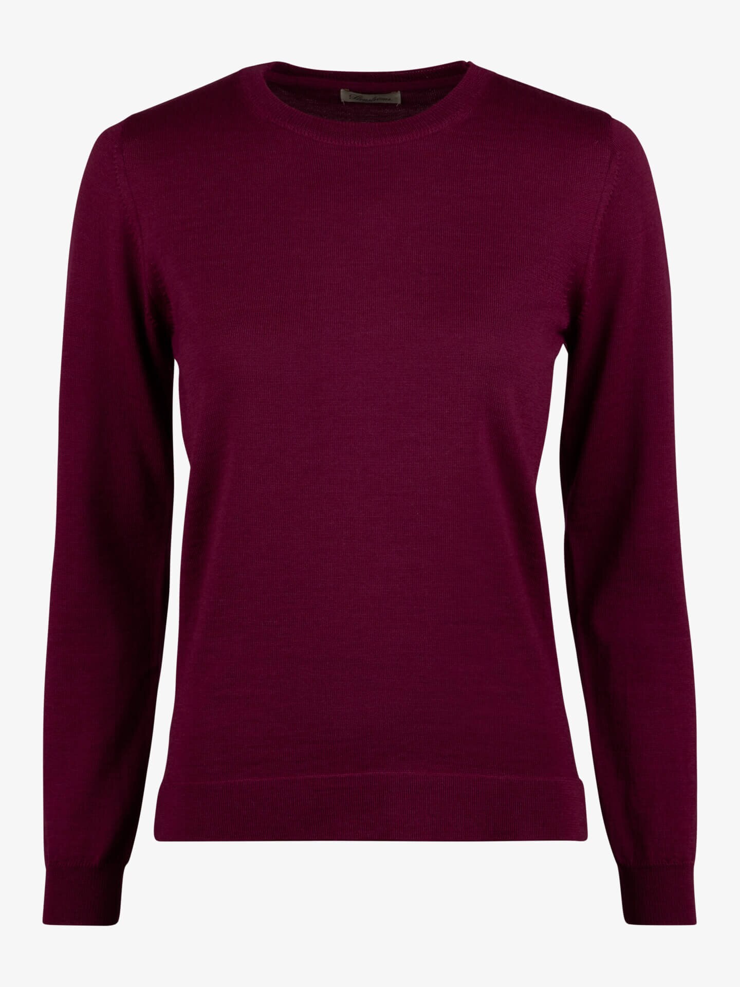 Stenströms Signe Rosa Rundhalsad Merinoullströja | Dam | Damtröjor & Stickat | Storlek: XS | Rosa | Enfärgad | Lång Ärm
