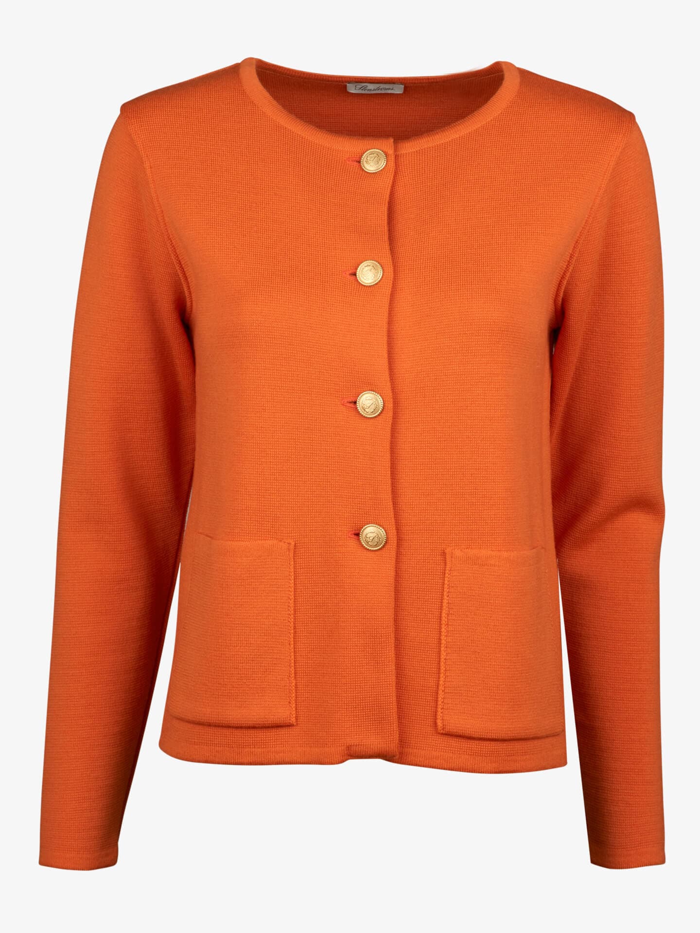Stenströms Stina Orange Merinoullskofta | Dam | Damtröjor & Stickat | Storlek: S | Orange | Enfärgad | Lång Ärm
