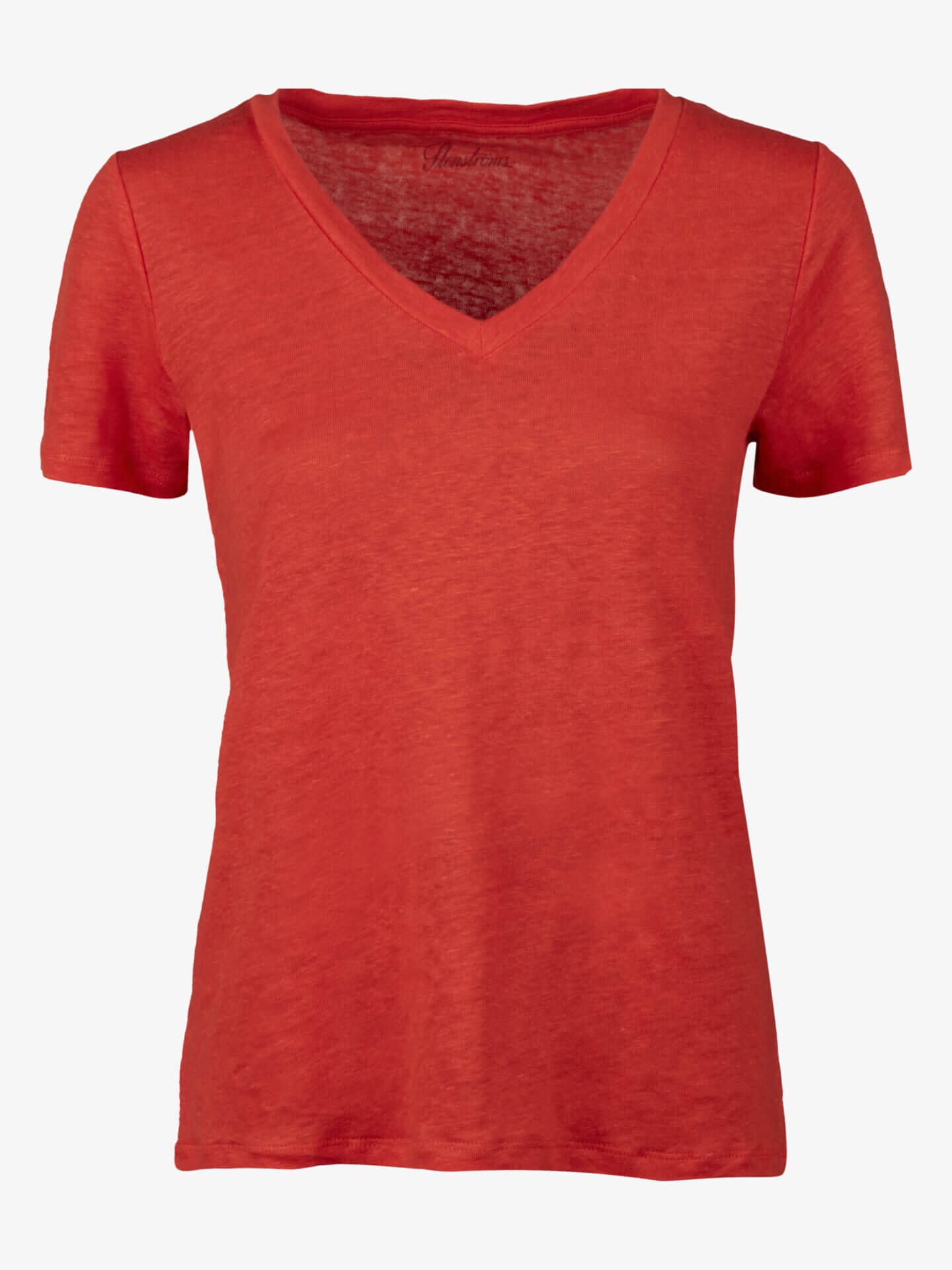 Stenströms Sandra Röd Linne T-shirt | Dam | Toppar | Storlek: S | Mörkrosa | Kort Ärm
