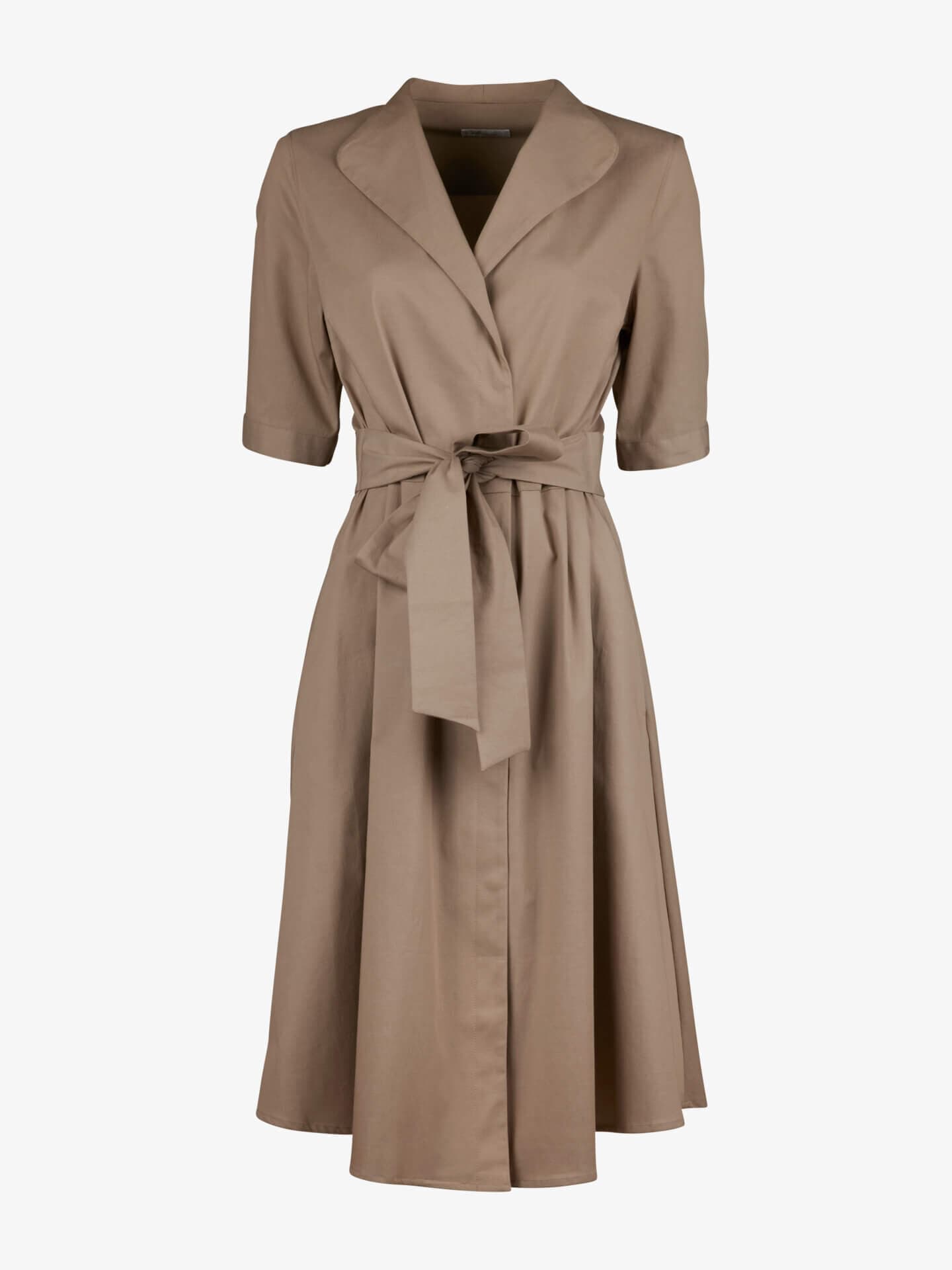 Stenströms Sofia Beige omslagskjole | Dame | Kjoler | Feminine | Størrelse: S | Beige | Solid | Kort Erm