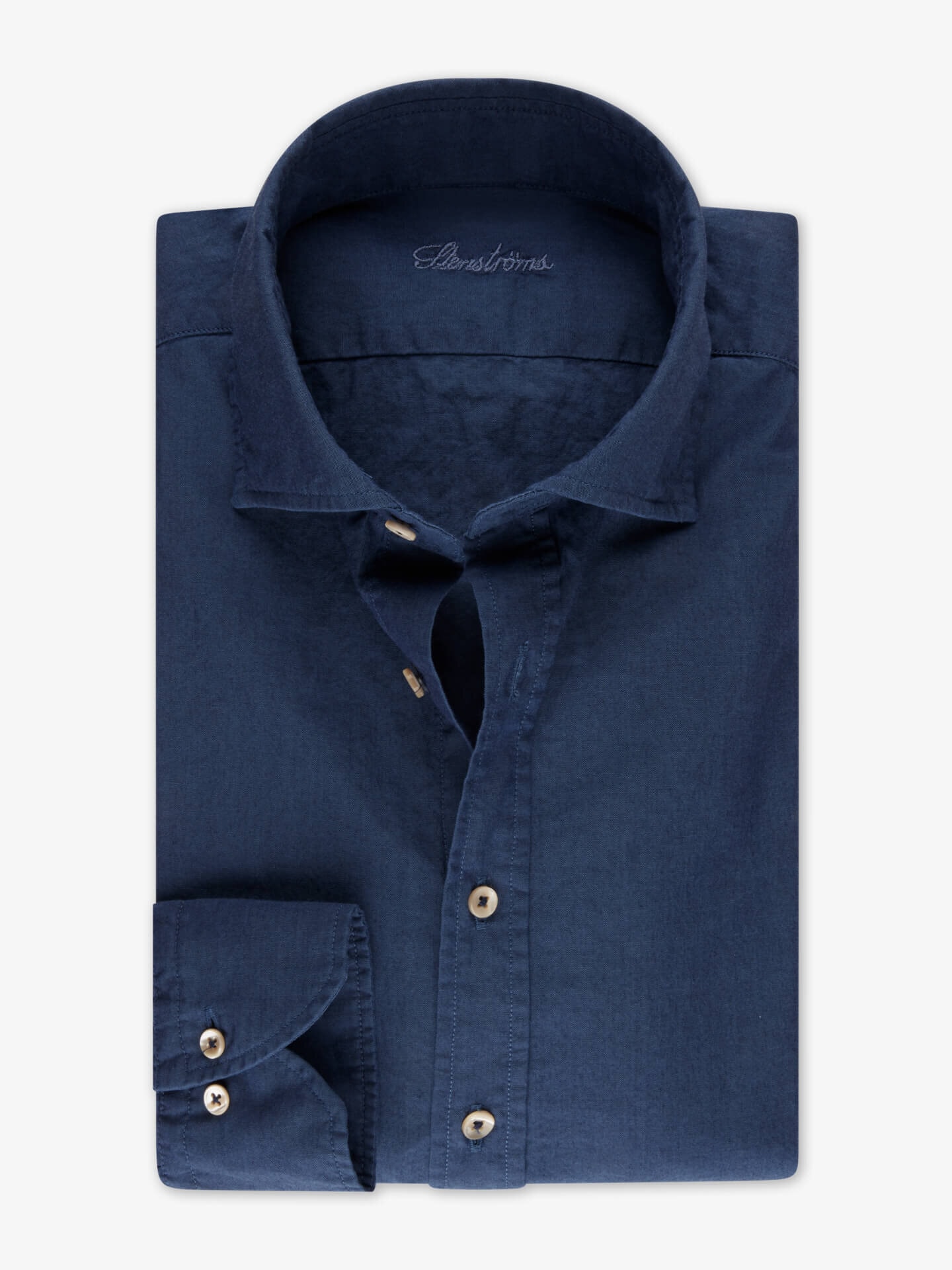 Stenströms Blå Jeansskjorta | Herr | Herrskjortor | Fitted Body | Storlek: XL | Blå | Enfärgad | Lång Ärm