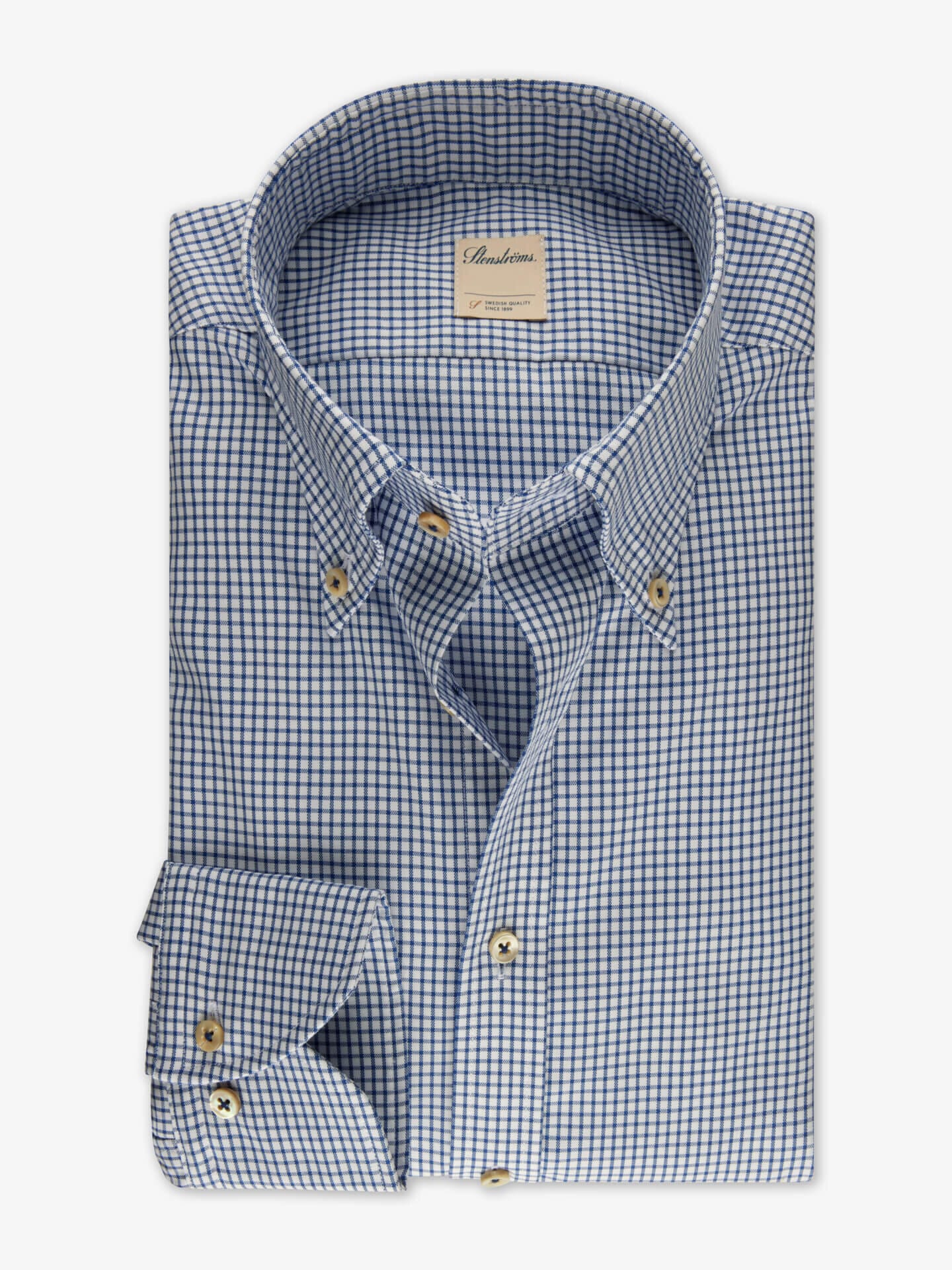 Navy Checked Oxford Shirt (placeholder)