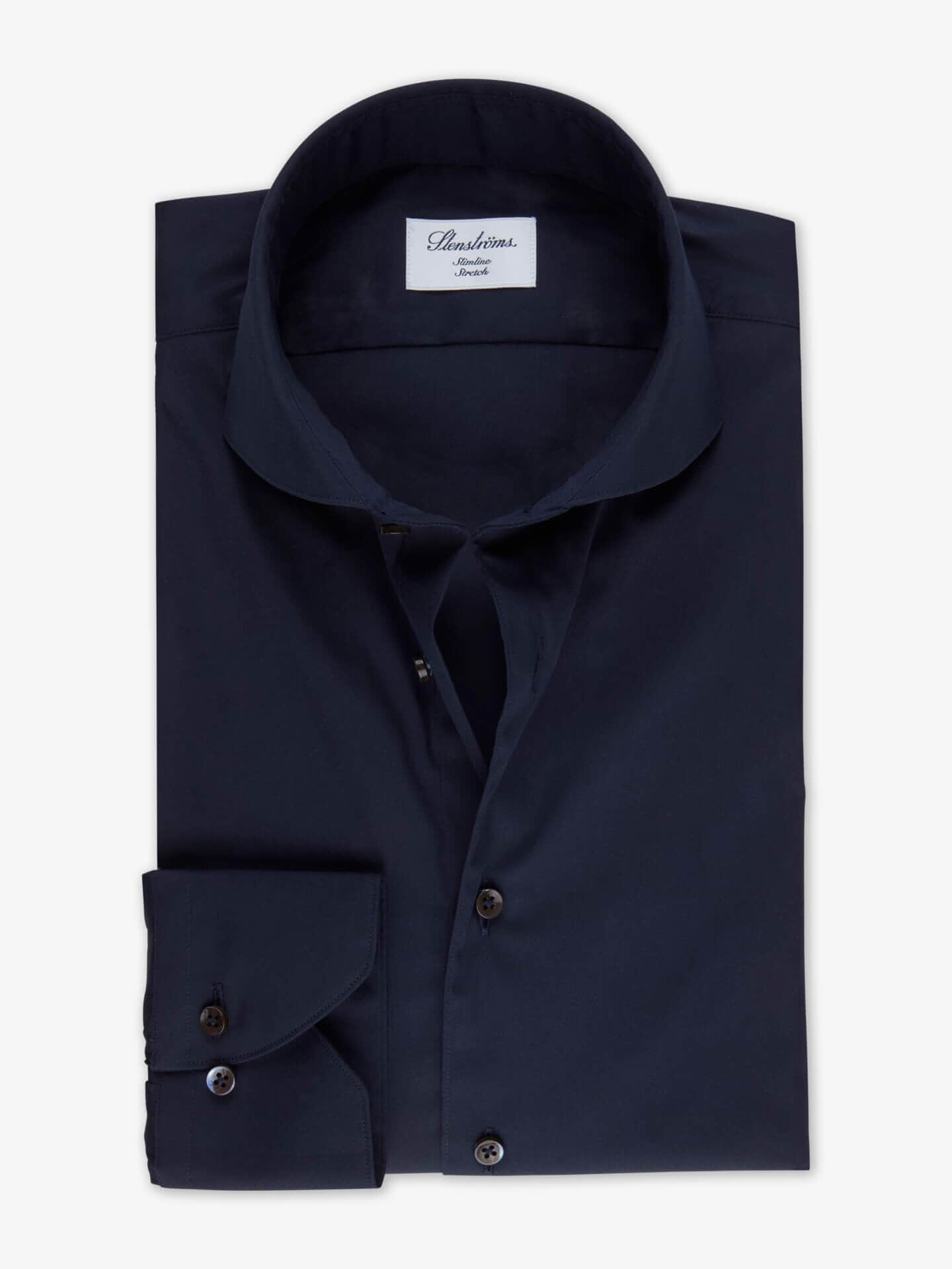 Navy Poplin Shirt, Stretch (placeholder)