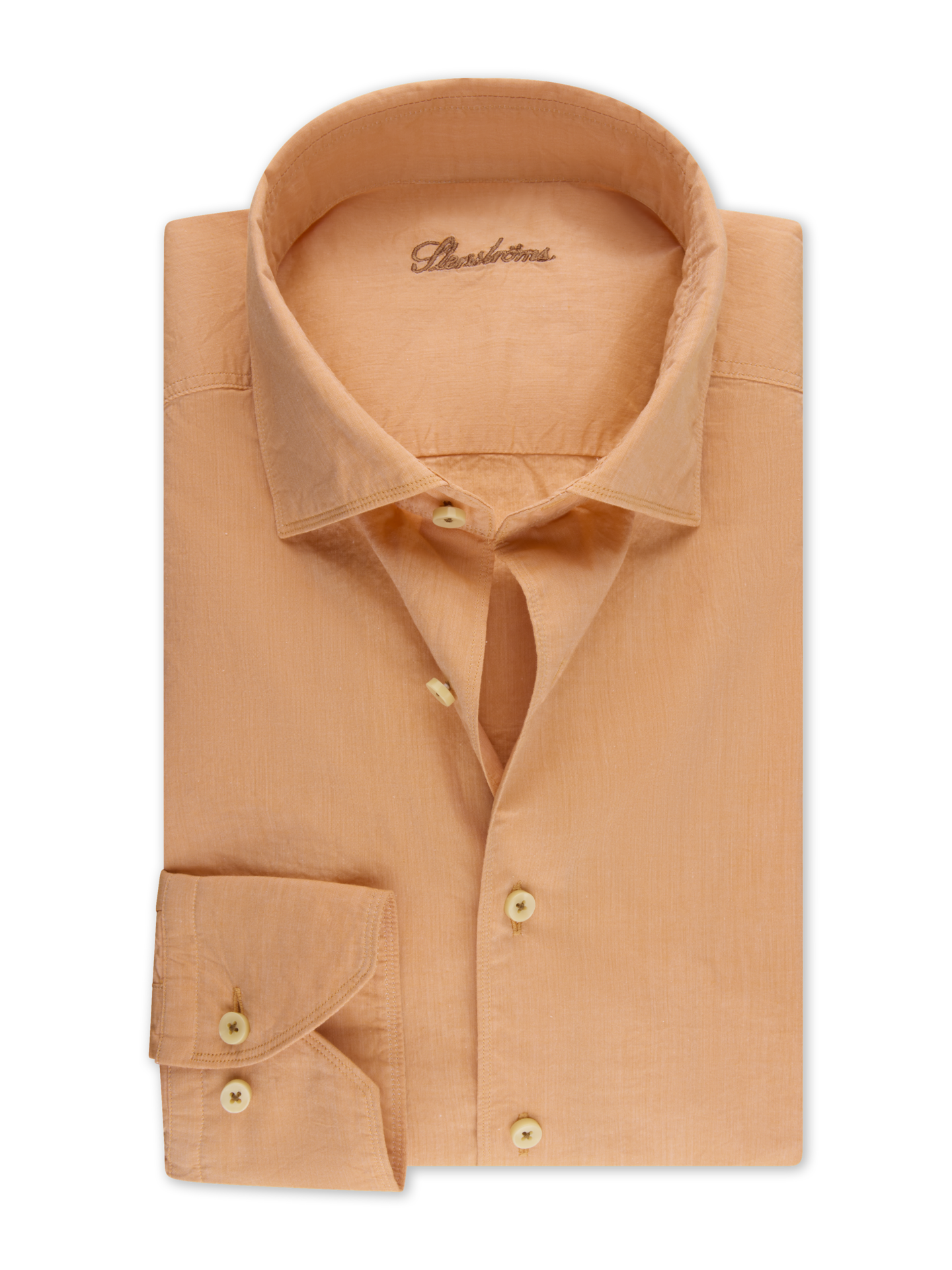 Legeres Popelinehemd, Hell orange | Stenstromsoutlet.com