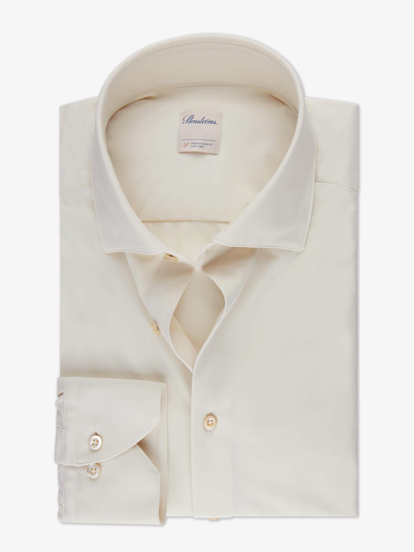 Stenströms Champange Jerseyskjorta | Herr | Herrskjortor | Slimline | Storlek: S | Champange | Enfärgad | Lång Ärm