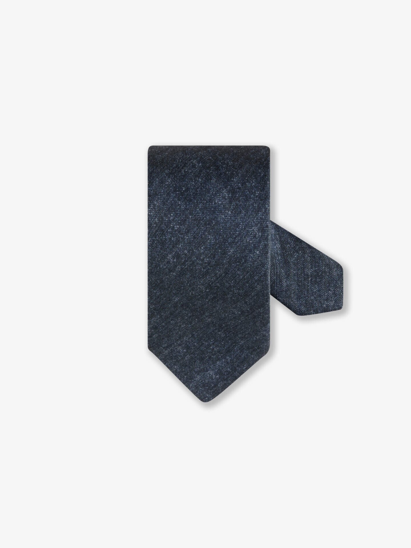 Stenströms Marinblå Siden/Linneslips | Herr | Accessoarer | Storlek: One Size | Marinblå