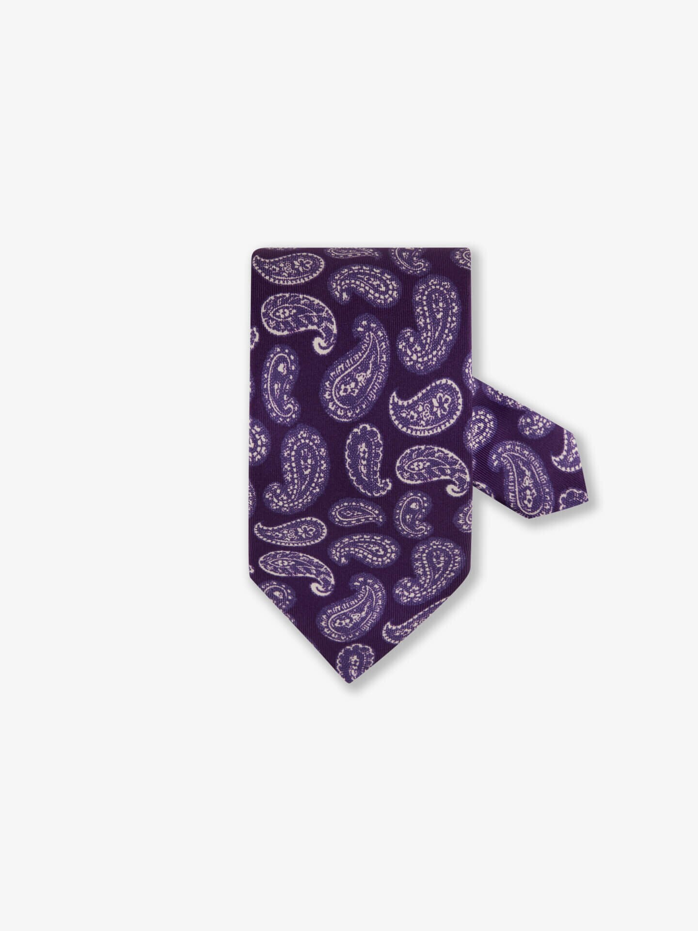 Stenströms Lila Mönstrad Sidenslips | Herr | Accessoarer | Storlek: One Size | Lila