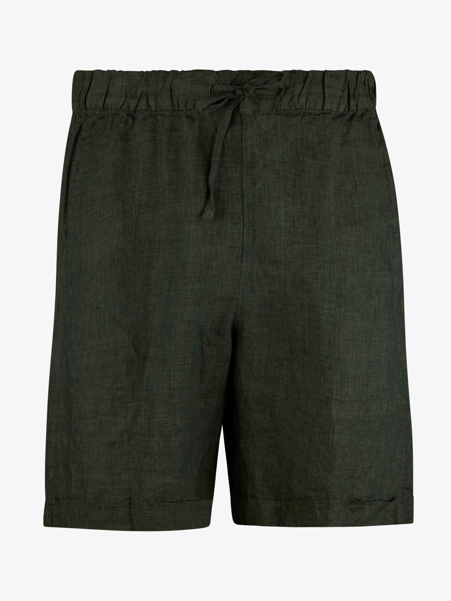 Stenströms Mörkgrön Linneshorts | Herr | Storlek: XL | Mörkgrön