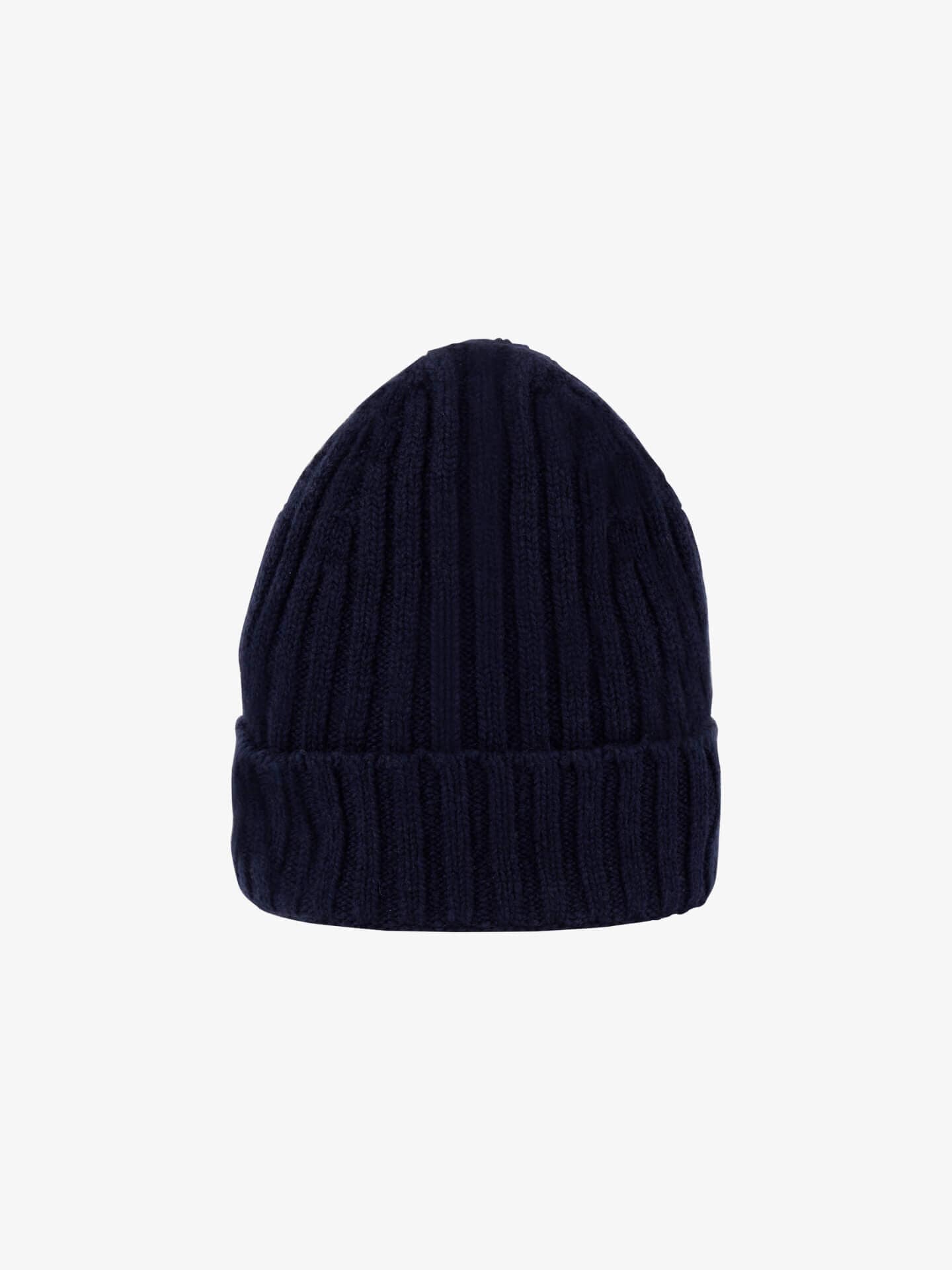 Navy Ribbed Cashmere Hat (placeholder)