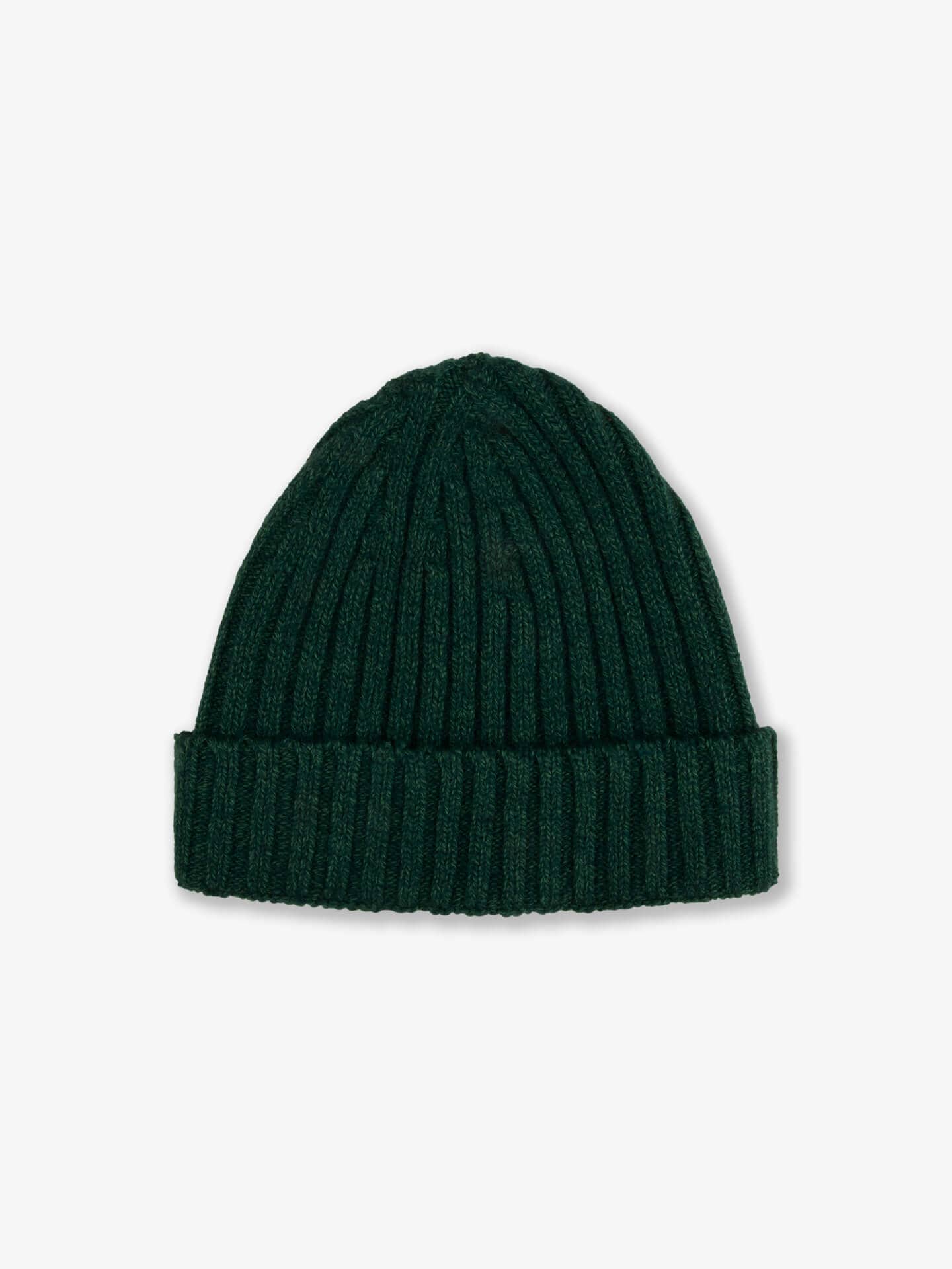 Green Ribbed Cashmere Hat (placeholder)