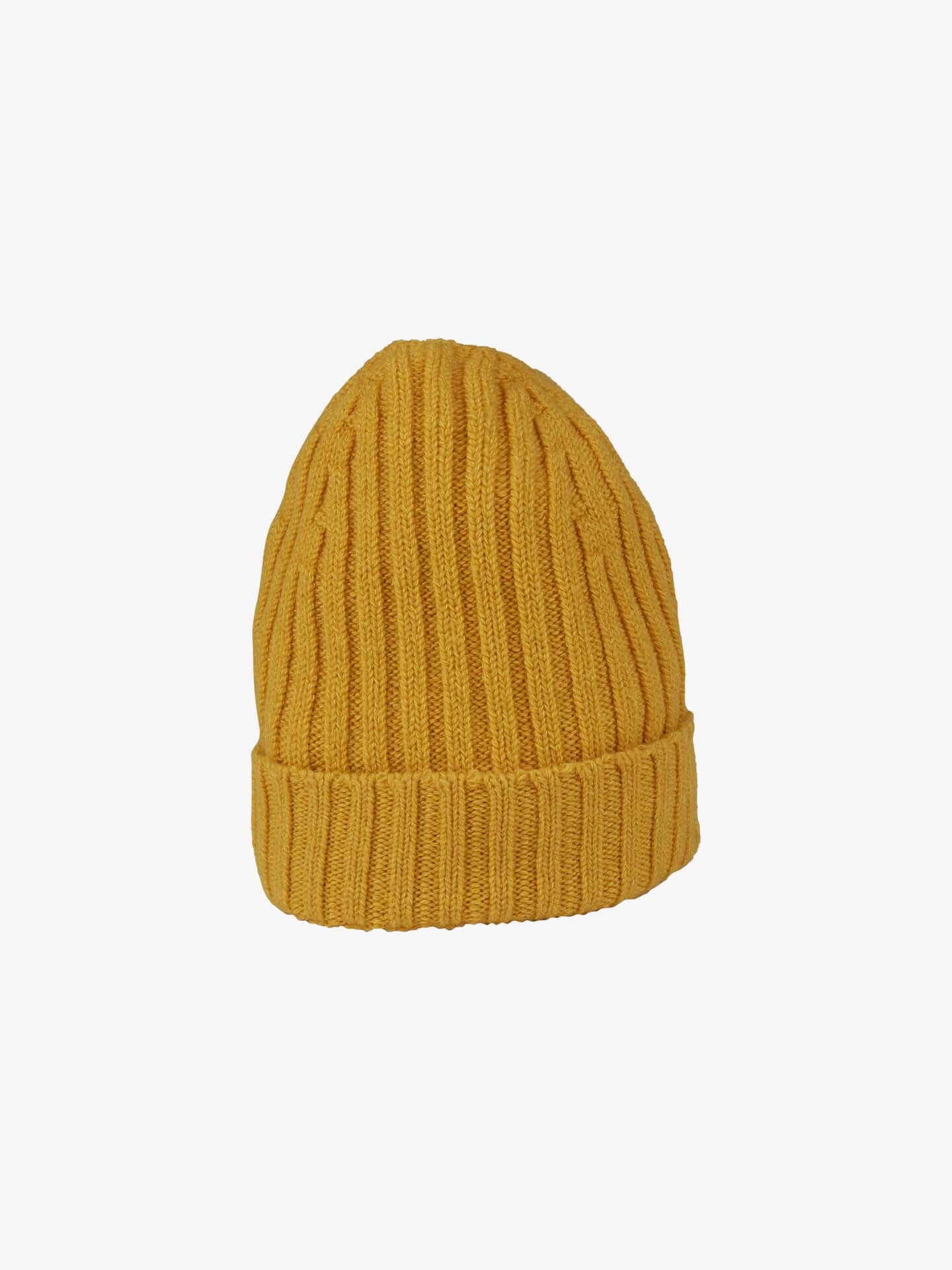 Yellow Ribbed Cashmere Hat (placeholder)