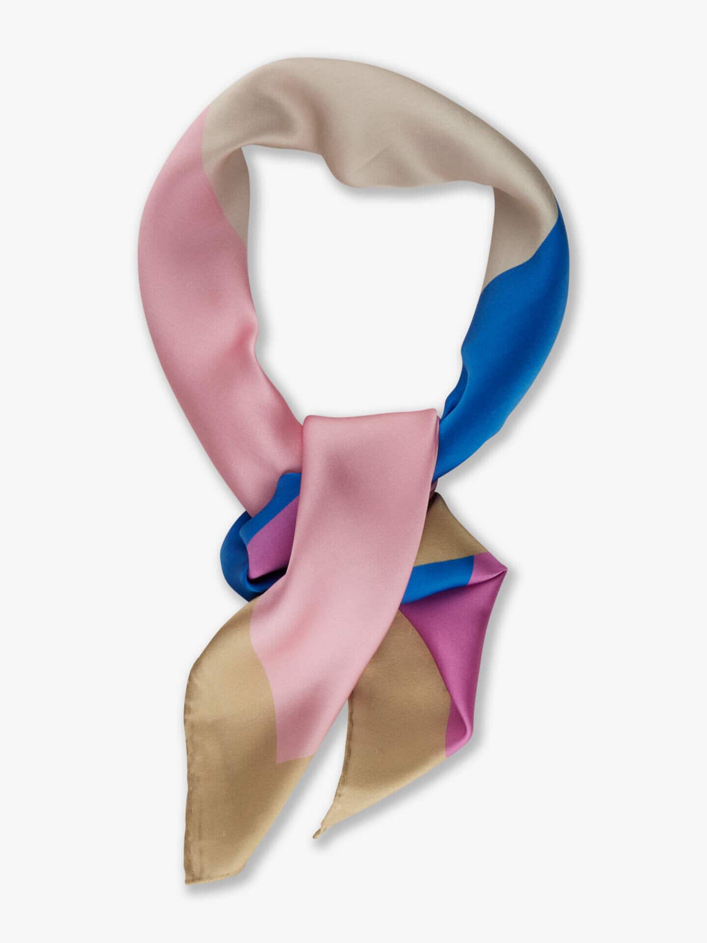 Stenströms Mörkrosa Geometrisk Sidenscarf | Dam | Accessoarer | Storlek: One Size | Mörkrosa