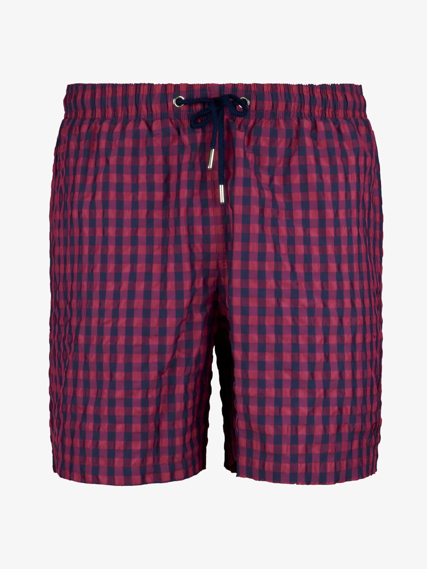 Stenströms Mørk rosa rutete badeshorts | Herre | Bukser & Shorts | Størrelse: XXL | Mørk rosa | Checked