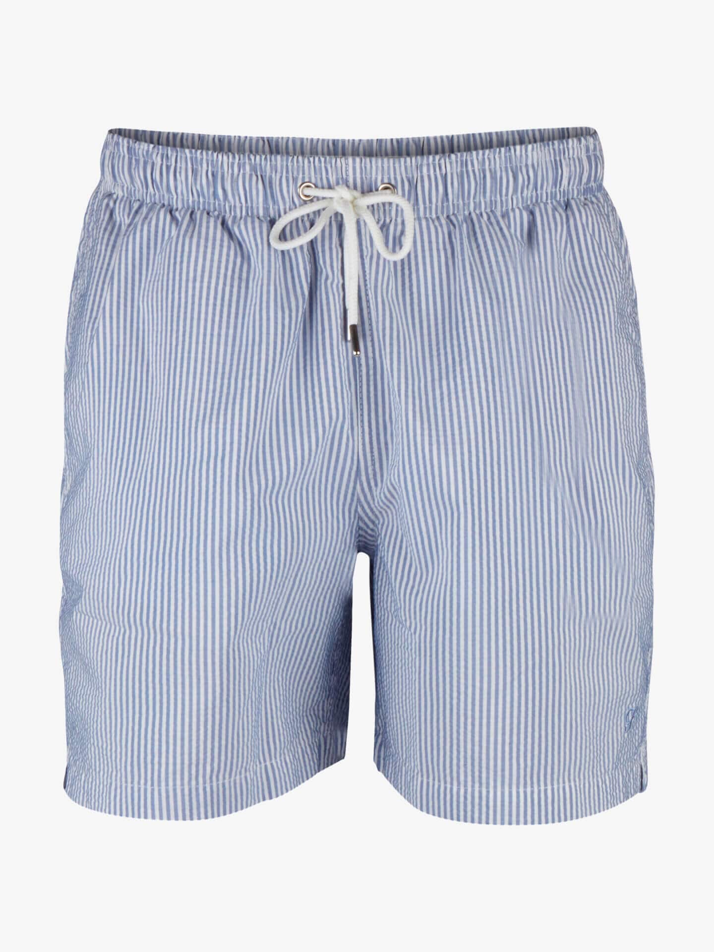 Stenströms Marinblå Randiga Bäckebölja Badshorts | Herr | Storlek: XL | Marinblå